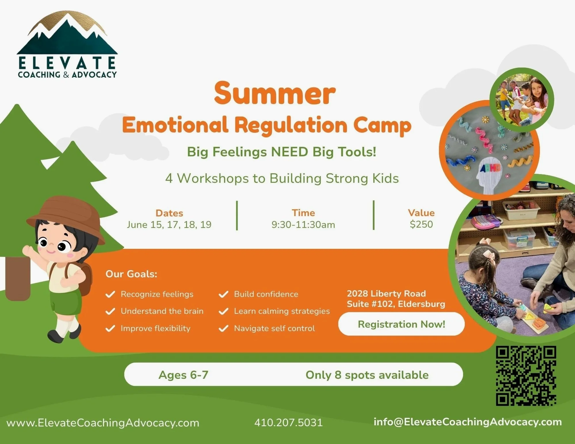 Summer Emotional Regulation Workshop Ages 6-7