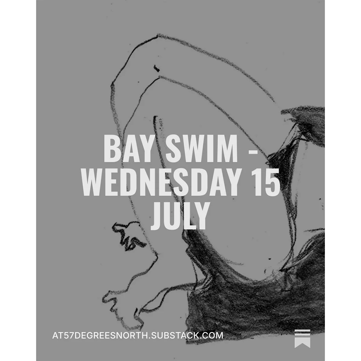 A swimming essay from Findhorn, Scotland &mdash; a second day of sunbathing and swimming at Findhorn Bay, with moon jellyfish, shifting tidal currents, and a reflection on watching versus being watched, set against a childhood memory of a very differ