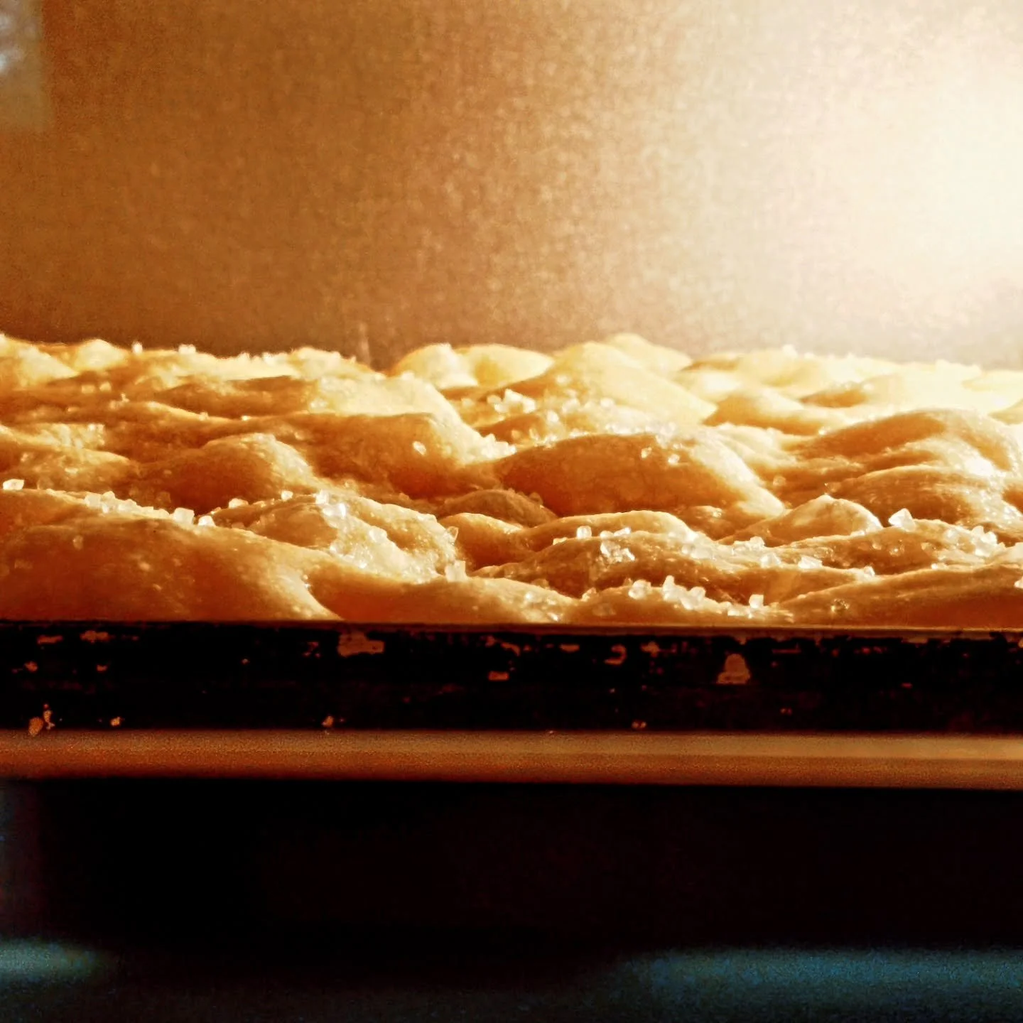 Kitchen vibes. New oven. Learning to focaccia. Sharp knives &amp; 'shrooms.