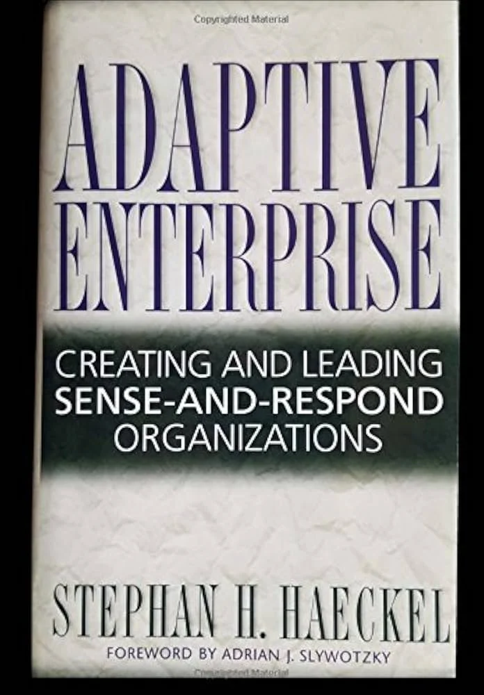 This visionary text outlines how to build a true learning organization by shifting from a rigid "make-and-sell" mentality to an agile "sense-and-respond" business design that continuously adapts to real-time customer signals.