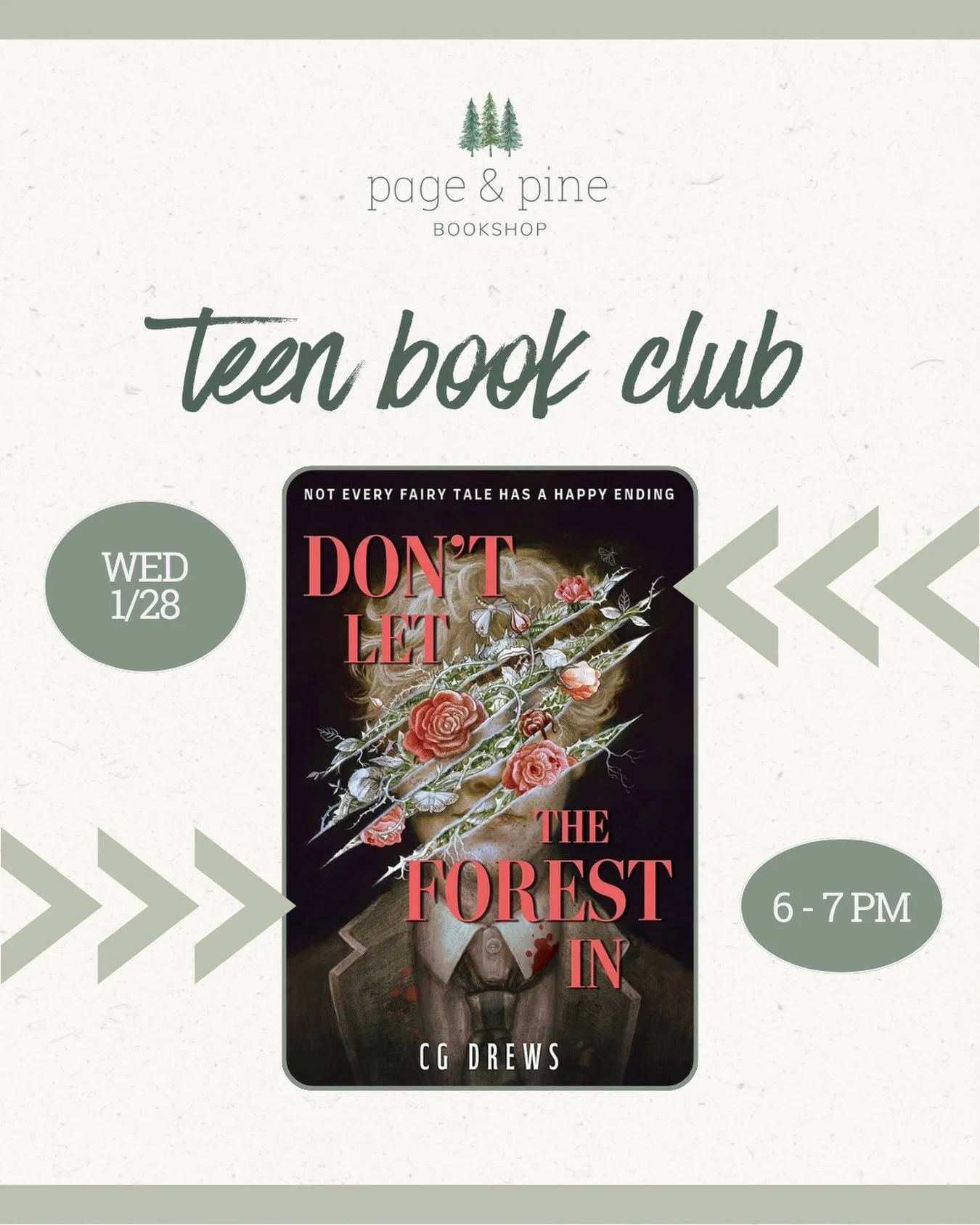 step into the darkness with our teen book club as we delve into 'don&rsquo;t let the forest in' by @paperfury. this chilling novel masterfully weaves horror, mystery, and emotion into a haunting tale that stays with you long after the final page. 

j