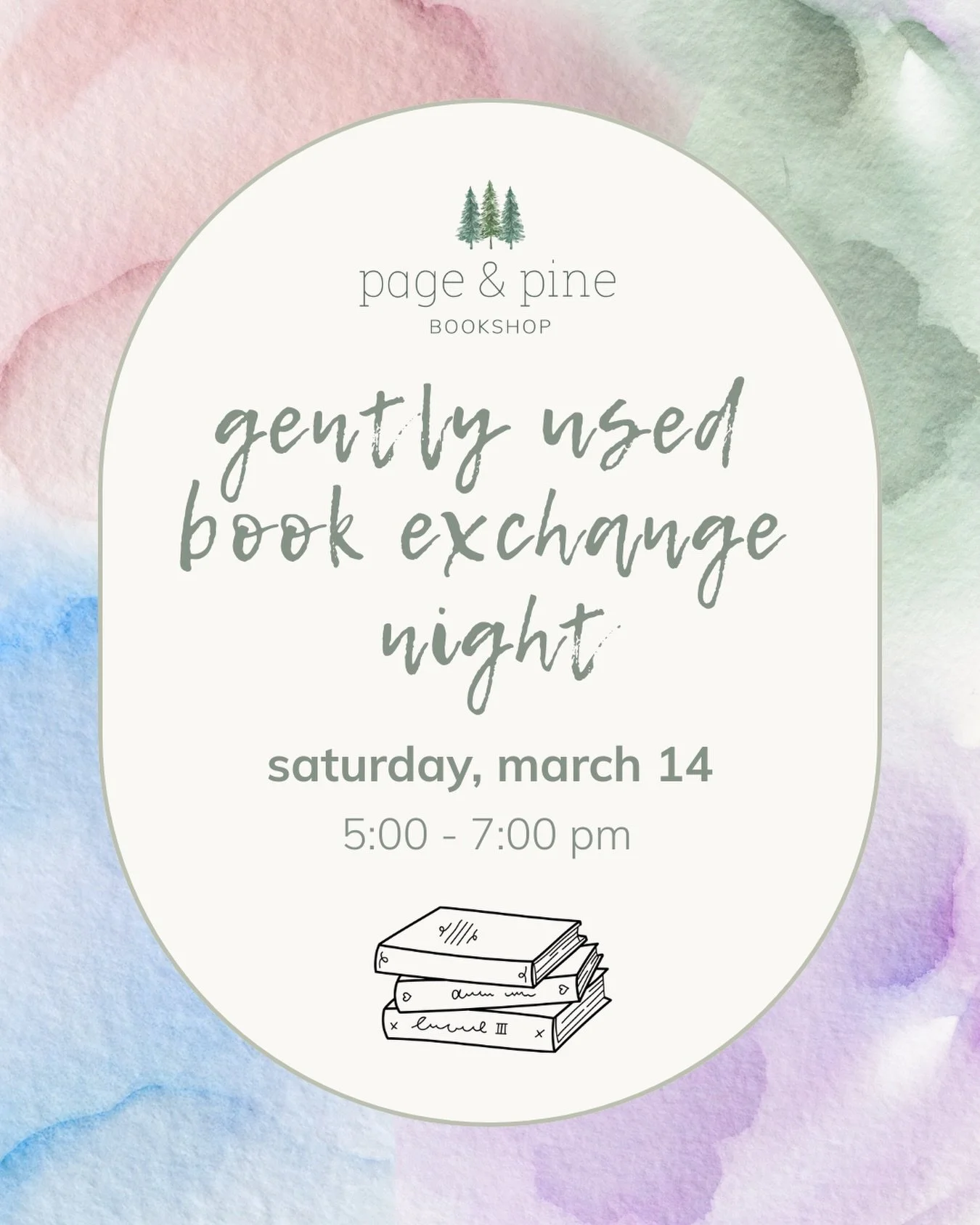 we&rsquo;re hosting a gently used book exchange night, and we hope you&rsquo;ll join us! bring a few gently used books to swap with fellow readers, discover unexpected finds, and give beloved books a second life.

how it works:

📚 bring gently used 