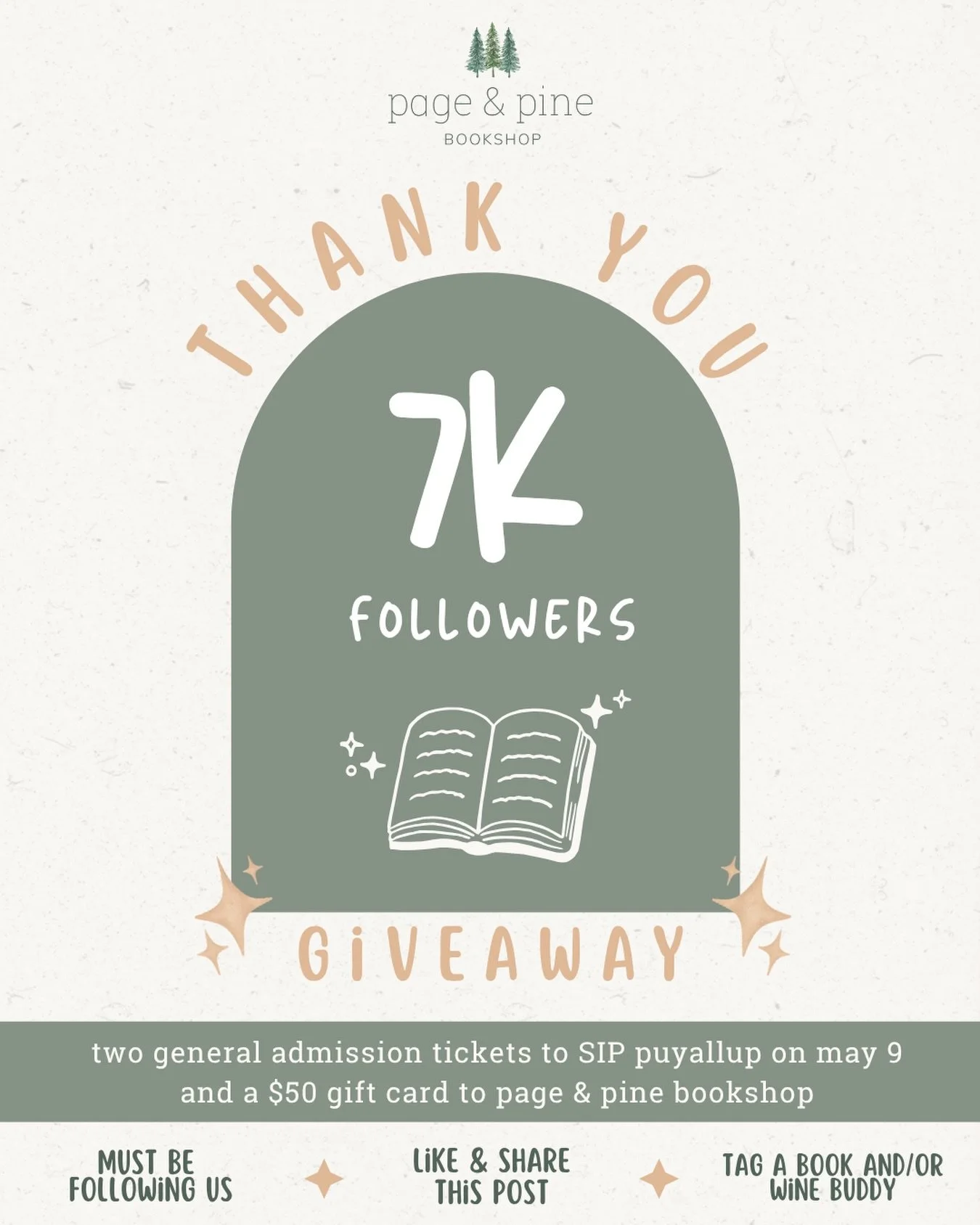 we&rsquo;ve hit a big milestone: 7,000 followers! 🎉 we couldn&rsquo;t be more grateful you&rsquo;re here and part of our journey. 

as a thank you, we&rsquo;re hosting a special giveaway. one lucky winner will receive:
🍷 two general admission ticke
