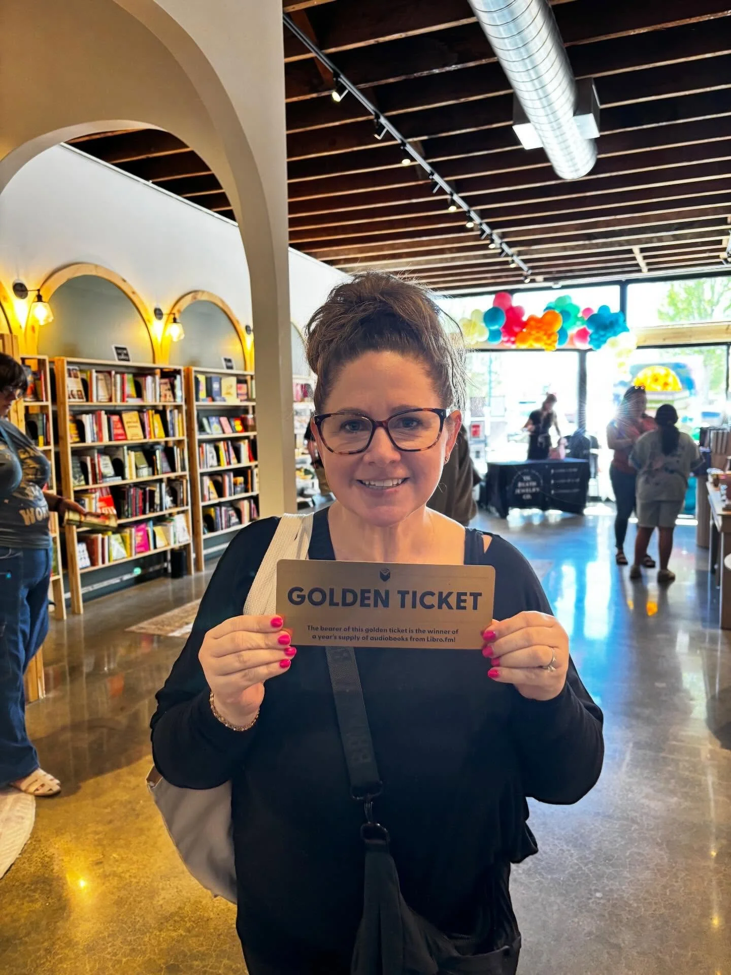 our @librofm golden ticket was finally found! it took about 5 hours but Rachel found it - enjoy your books! 🥳

#indiebookstoreday #goldenticket #bookstore #puyallupreads #winnerwinnerchickendinner