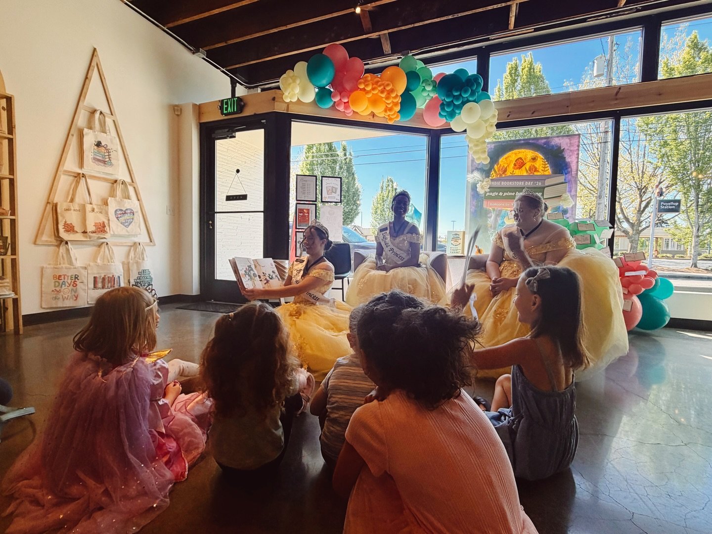 celebrating spring this morning with a visit from the daffodil princesses and a special princess story time! 

thank you @daffodilfestival for joining us for a delightful start to the morning 💛

#bookstore #puyallup #daffodilfestival #indiebookstore