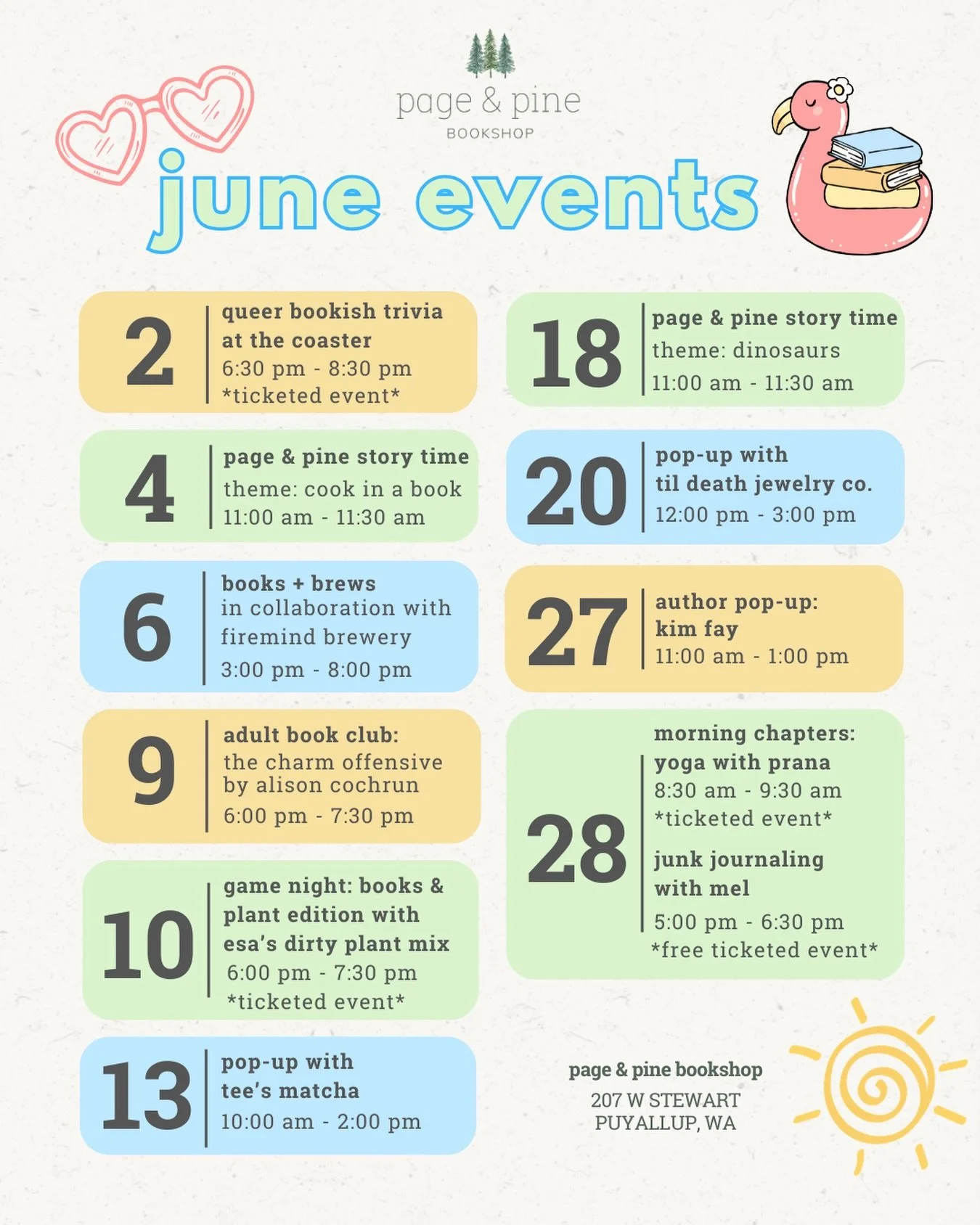 do you hear that? it&rsquo;s the sound of summer calling and we have some extra fun events to kick things off ☀️

we&rsquo;re looking forward to celebrating pride month and the start of summer with our community! can&rsquo;t wait to see you at one or