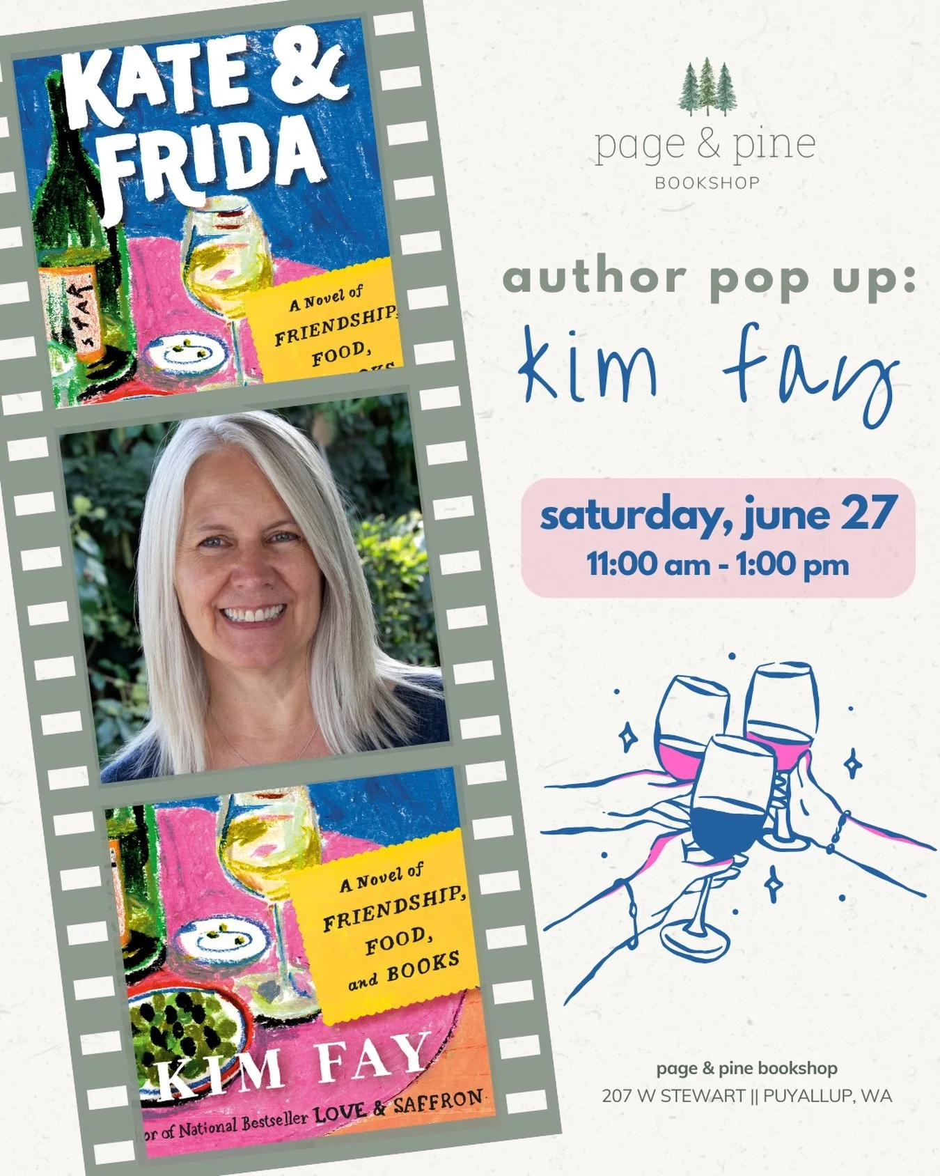join us june 27th from 11:00am - 1:00 pm for a special
pop up with author kim fay.

stop by the shop to meet kim, browse her books, and have your copies signed. whether you&rsquo;re a longtime reader or discovering her work for the first time, this i
