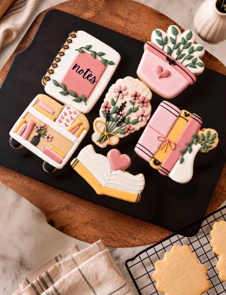 bookish cookie decorating class