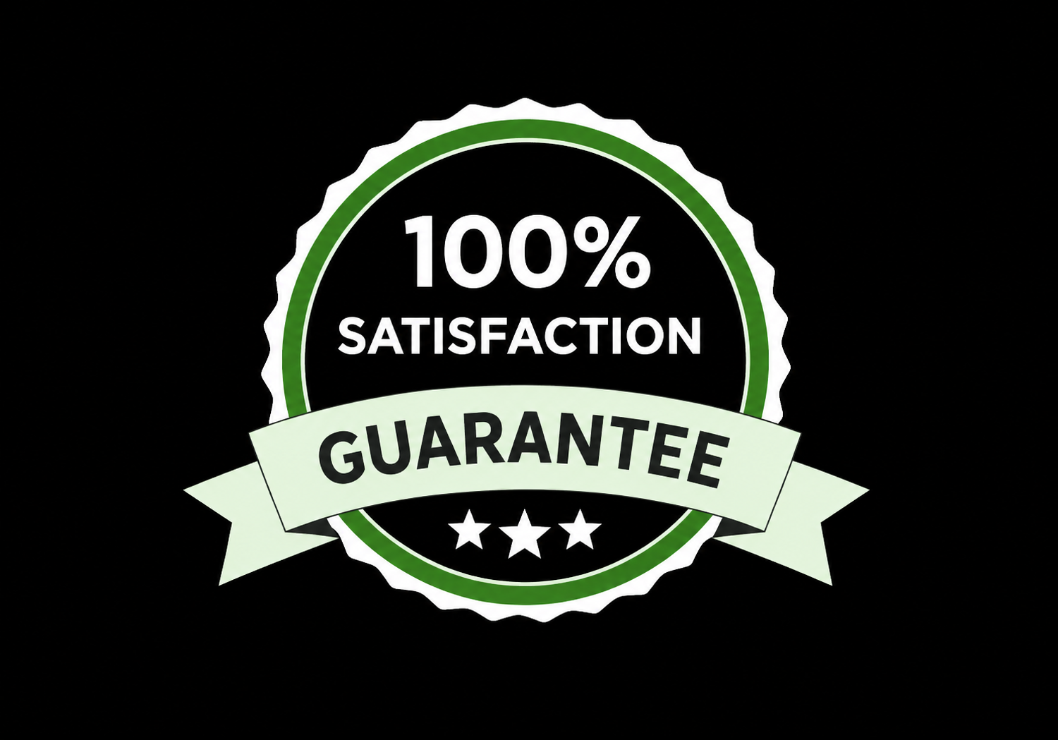 100 percent satisfaction guarantee badge for pest control services in Oklahoma City and Edmond