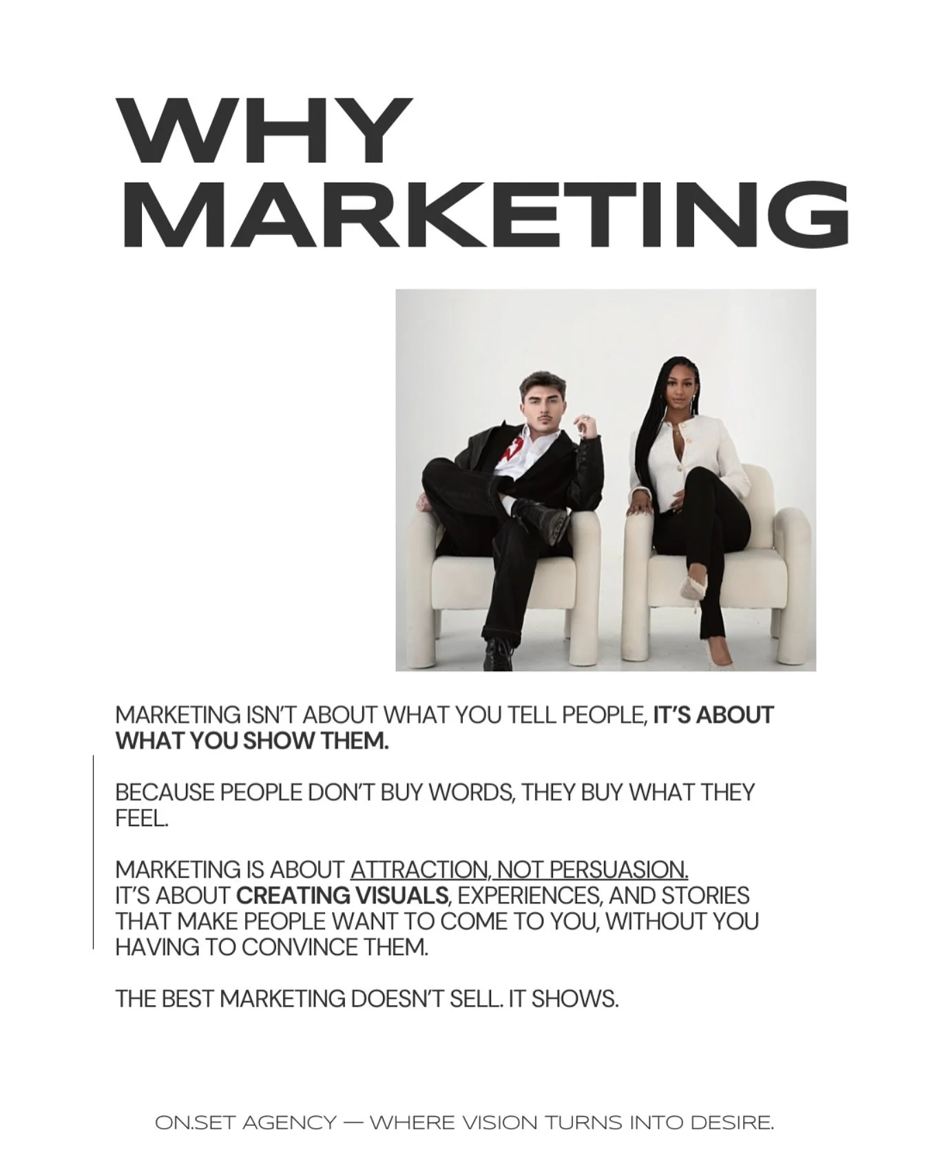 The right visuals attract, not chase

@on.setagency 

#marketingagency#marketingagencymtl