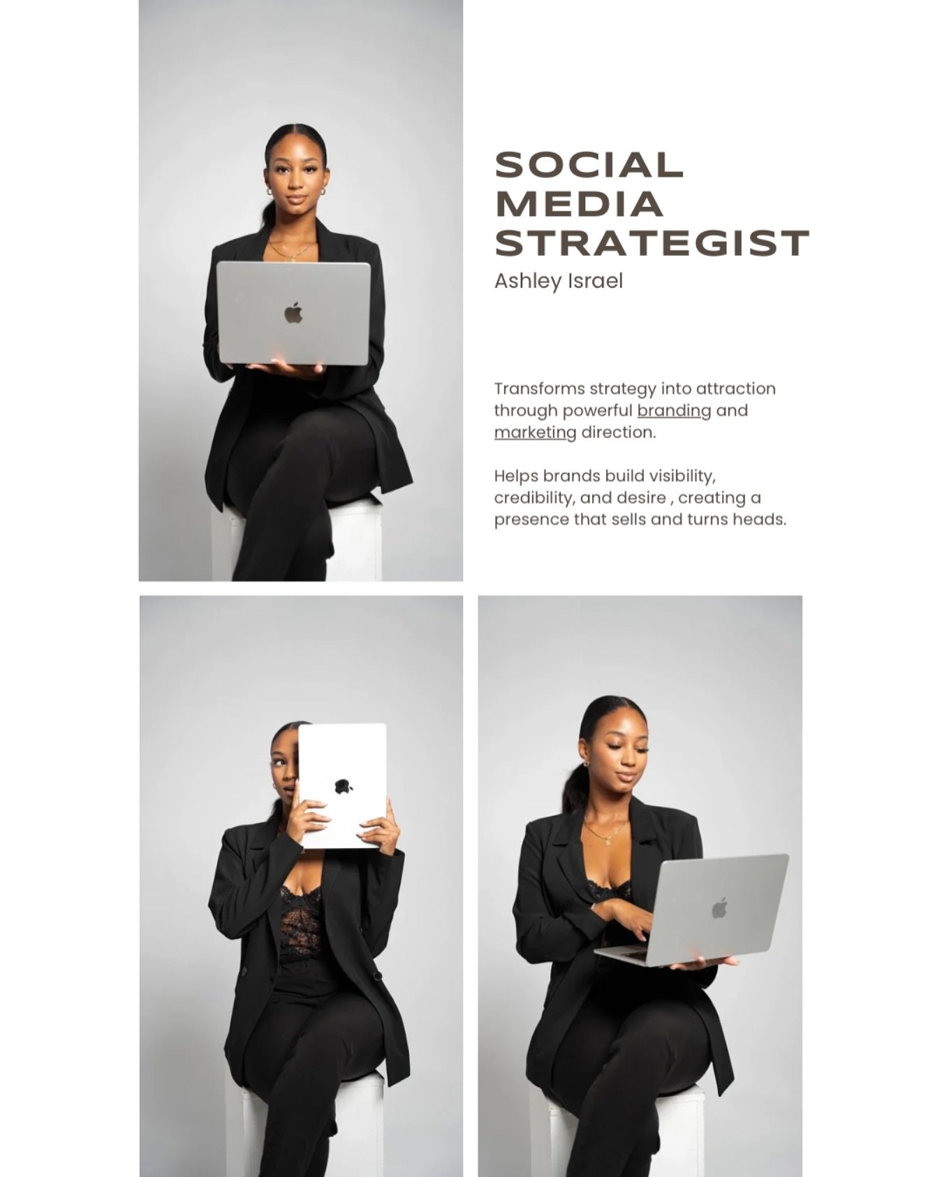Ashley is a Social Media Strategist of On.Set Agency, specializing in marketing and branding. With over 100,000 followers across platforms, she has helped brands and entrepreneurs use social media as a powerful tool for visibility, growth, and sales.