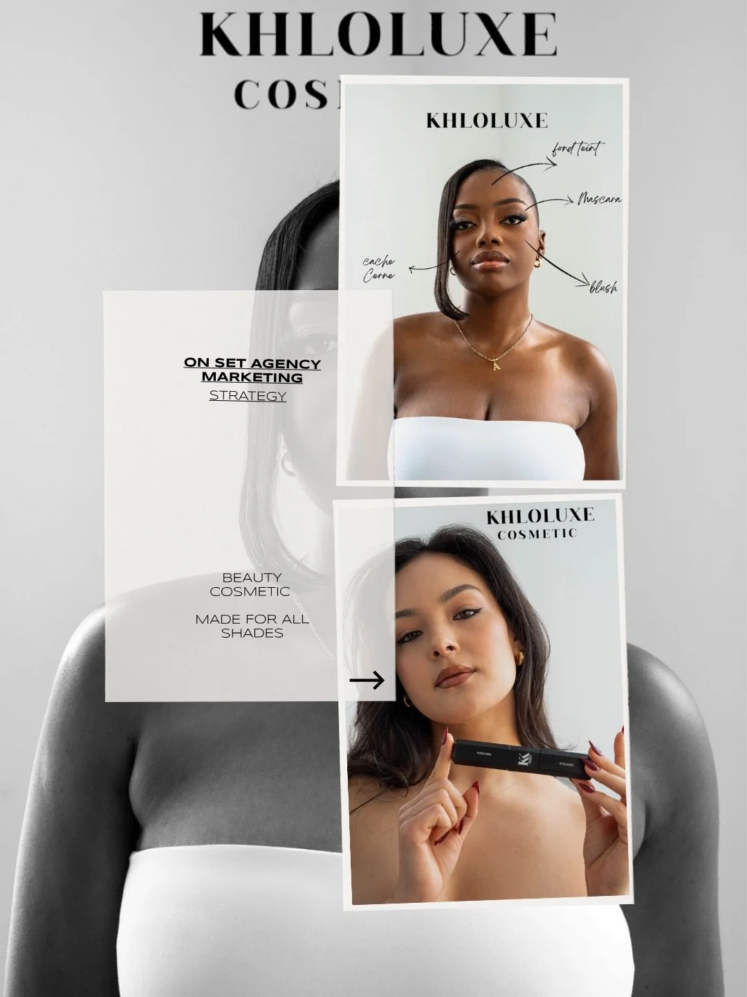 We worked with @khloluxe.cosmetic to launch their brand new vegan, cruelty-free cosmetic  line from the ground up , zero followers, zero presence, just a vision. ✨

From day one, we built their entire brand identity with intention, the aesthetic, the