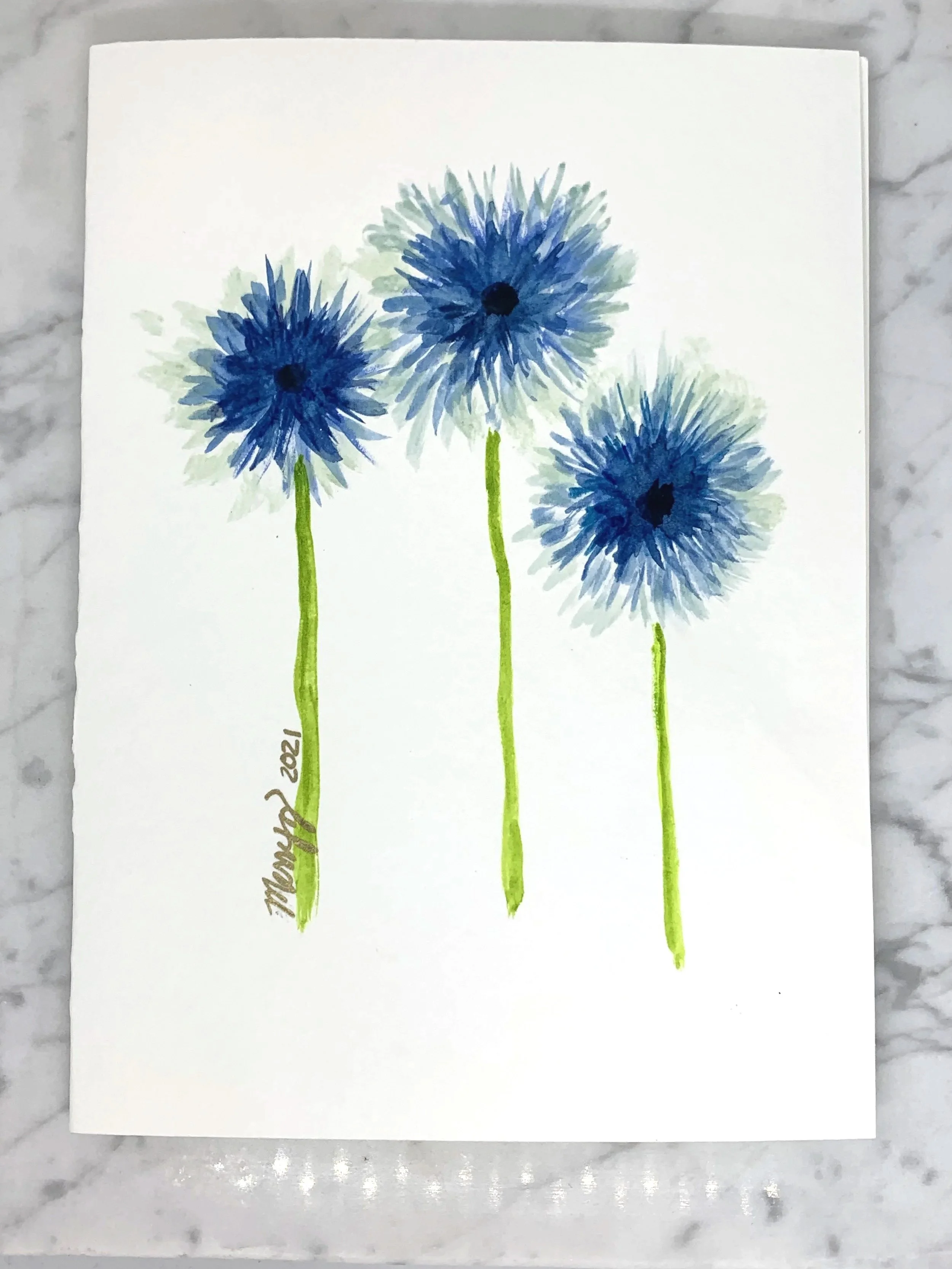 blue buttons