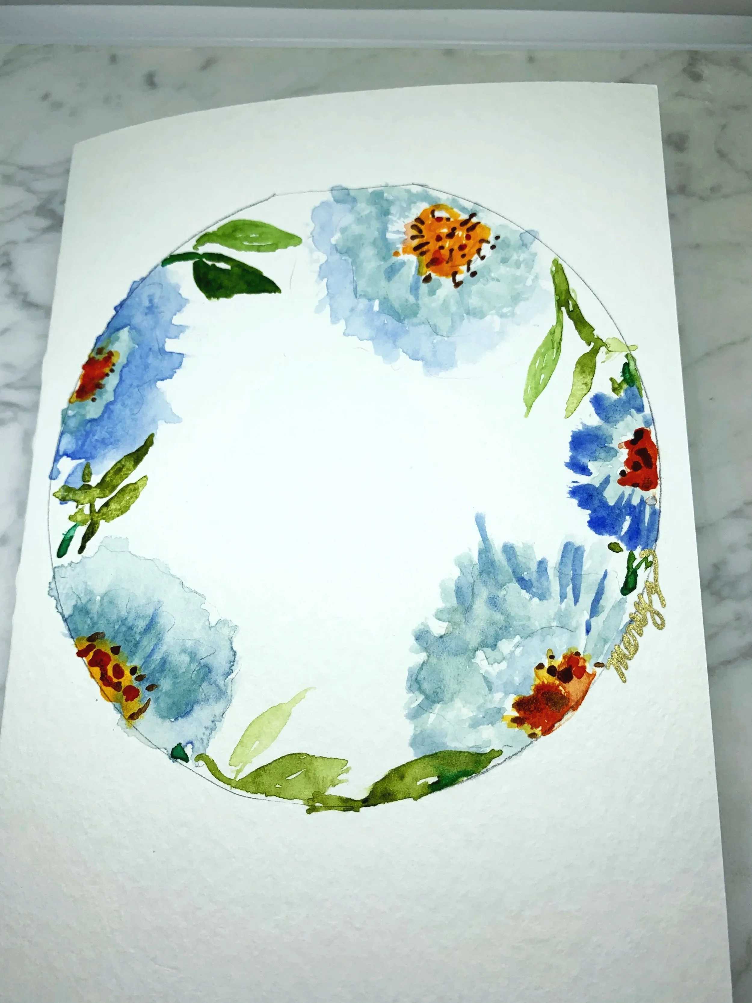 Blue Wreath