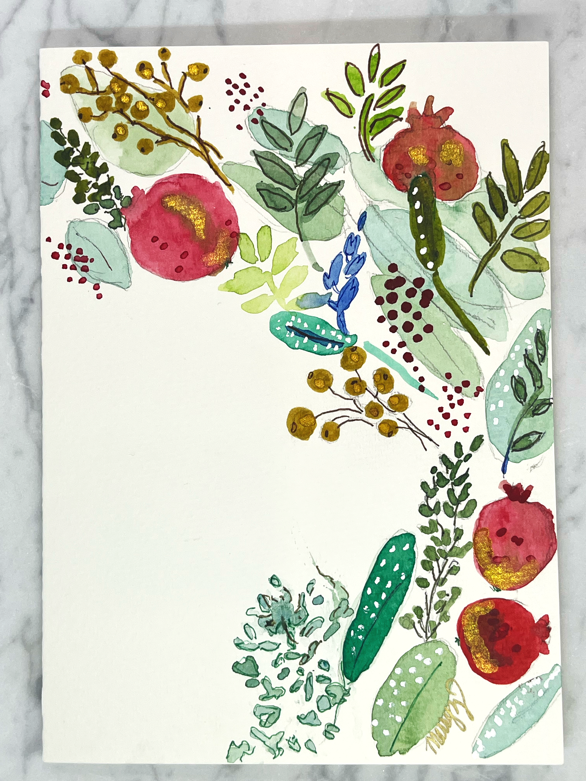 Winter pomegranates