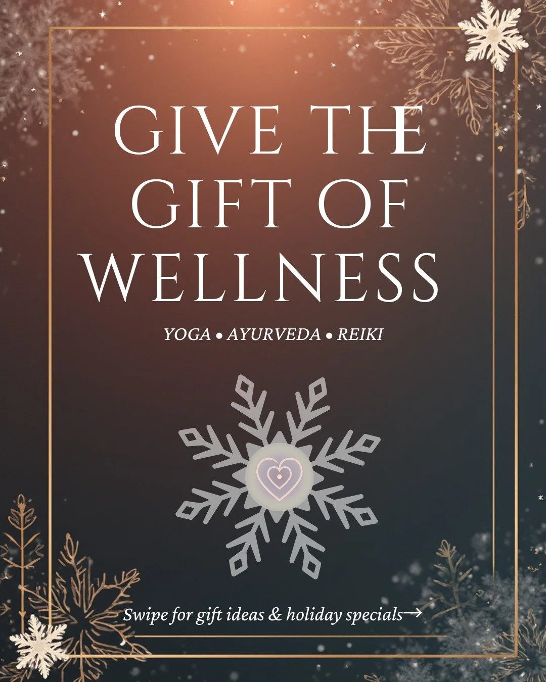 🎁 Anahata Holiday Specials &amp; Gift Ideas! ✨
Give the gift of wellness, balance, and rest this season.
Our holiday offerings are perfect for gifting (or treating yourself!):
🧘 Yoga Passes &amp; Gift Memberships
🌿 Ayurvedic Bodywork Specials &amp