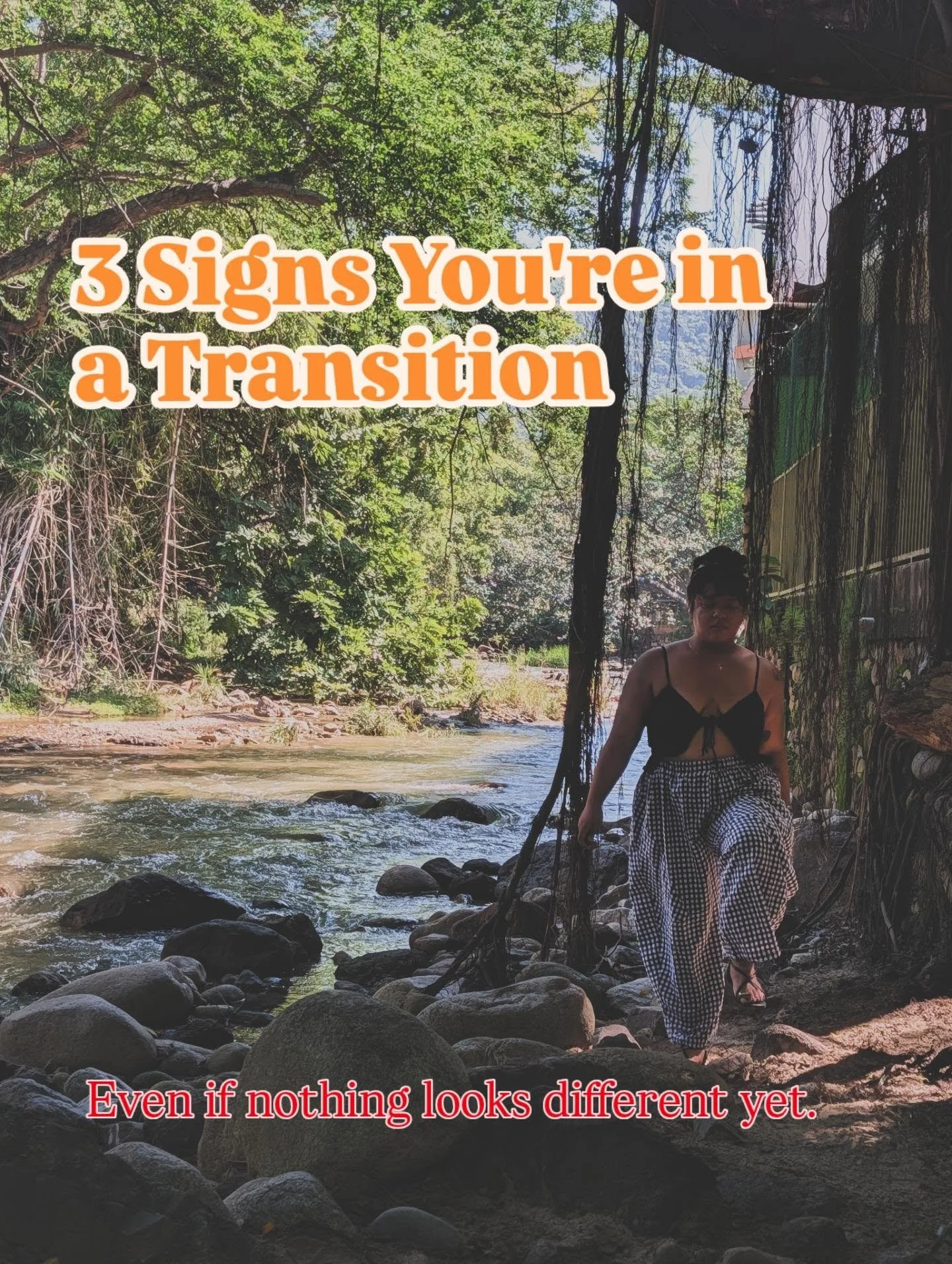 Sometimes transition doesn't look like a new job, a new relationship, a new home or a completely different life.

Sometimes it looks like feeling a little less connected to the things that once defined you.

Like craving space when you've always been
