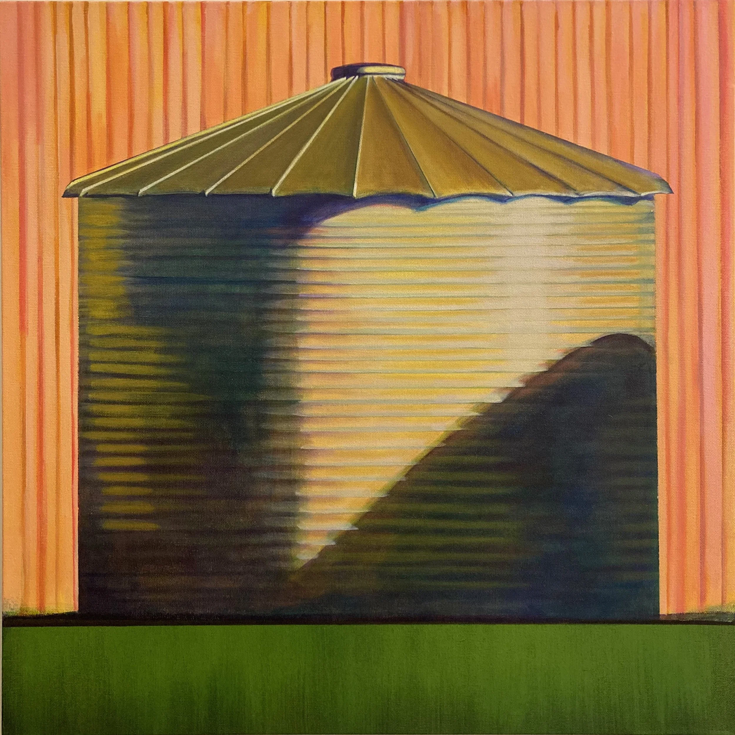 Solo Silo, 24x24, acrylic on canvas
