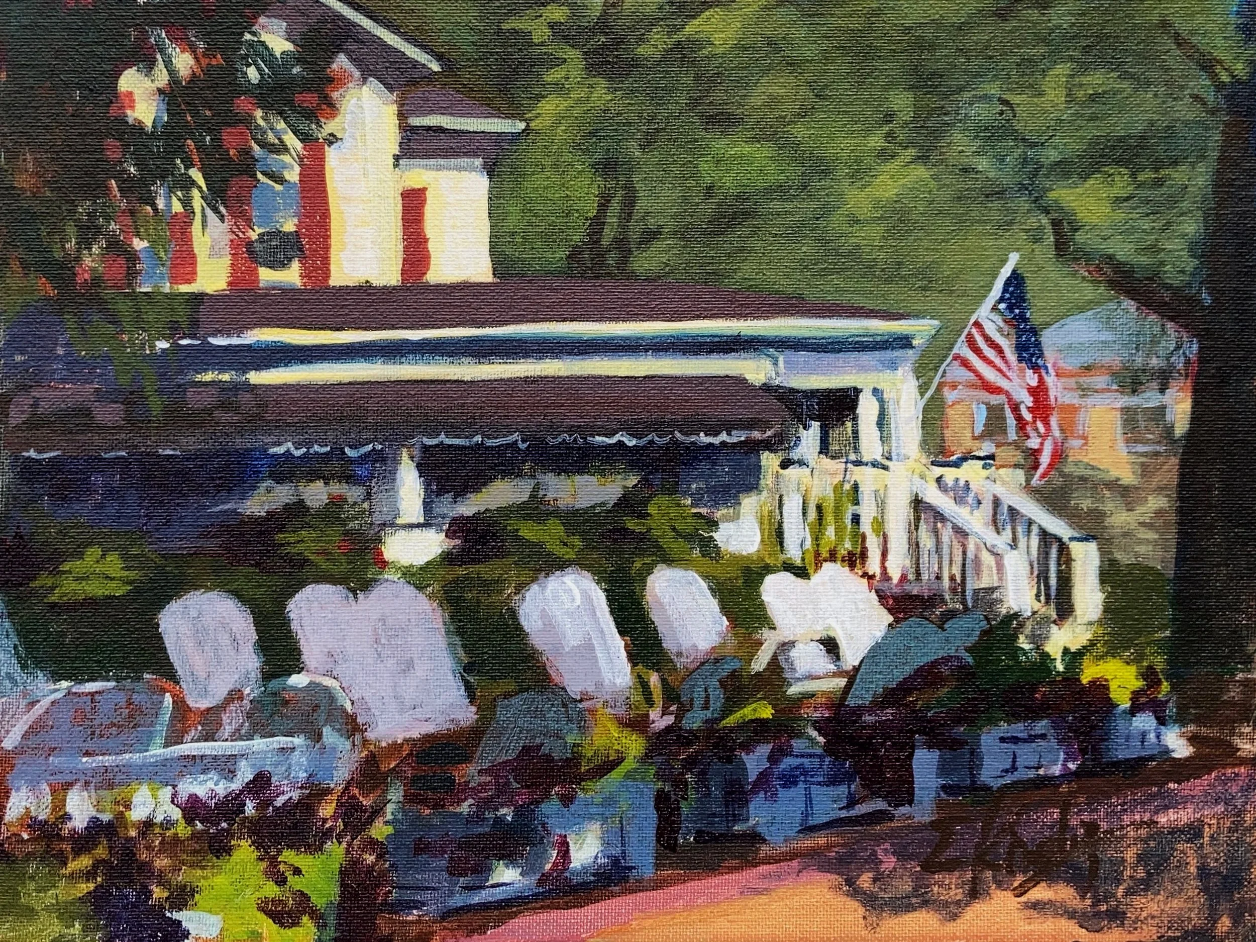 Graham's Chocolates, 9x12, acrylic on canvas panel, $250