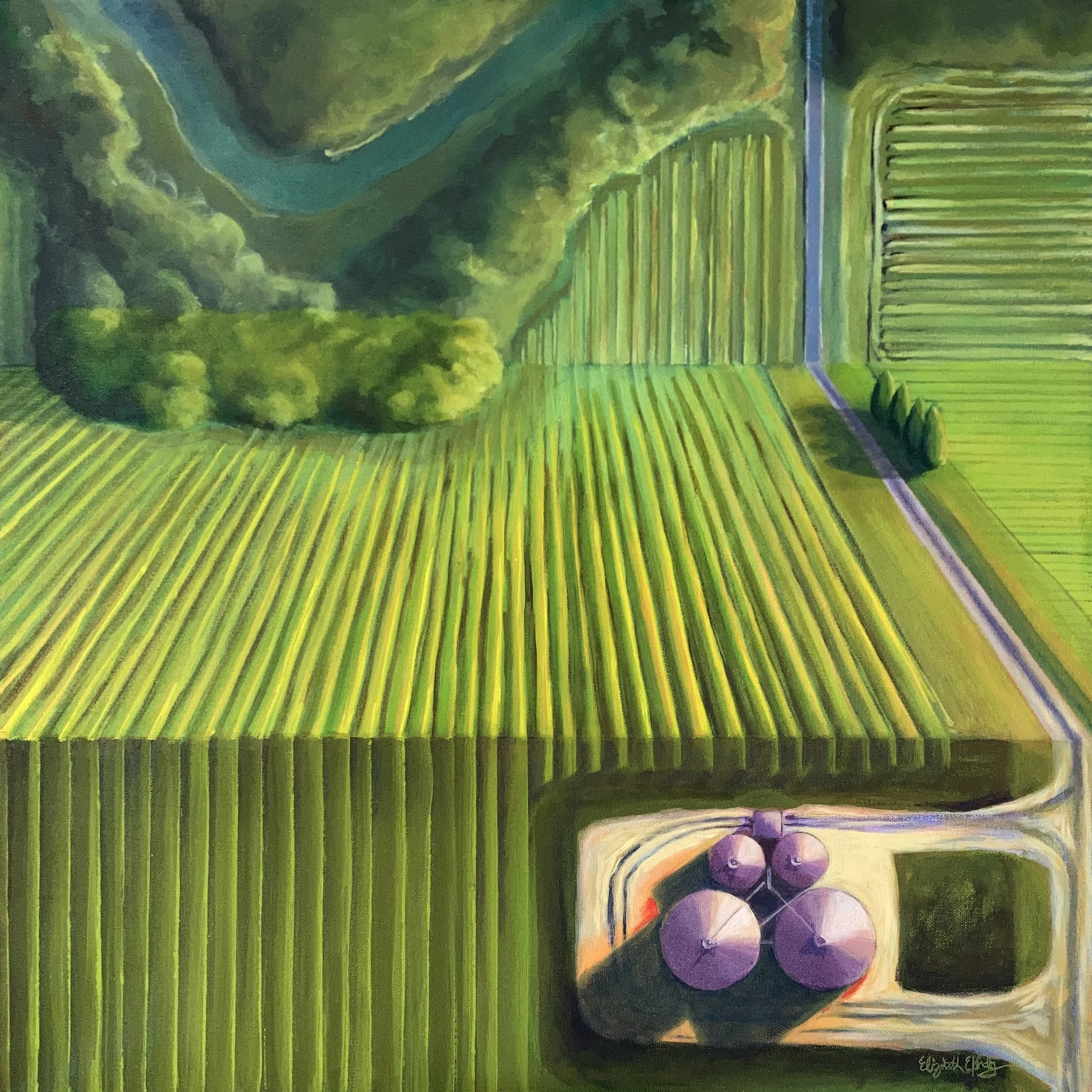 "Infinite Farm"
acrylic on canvas
24x24