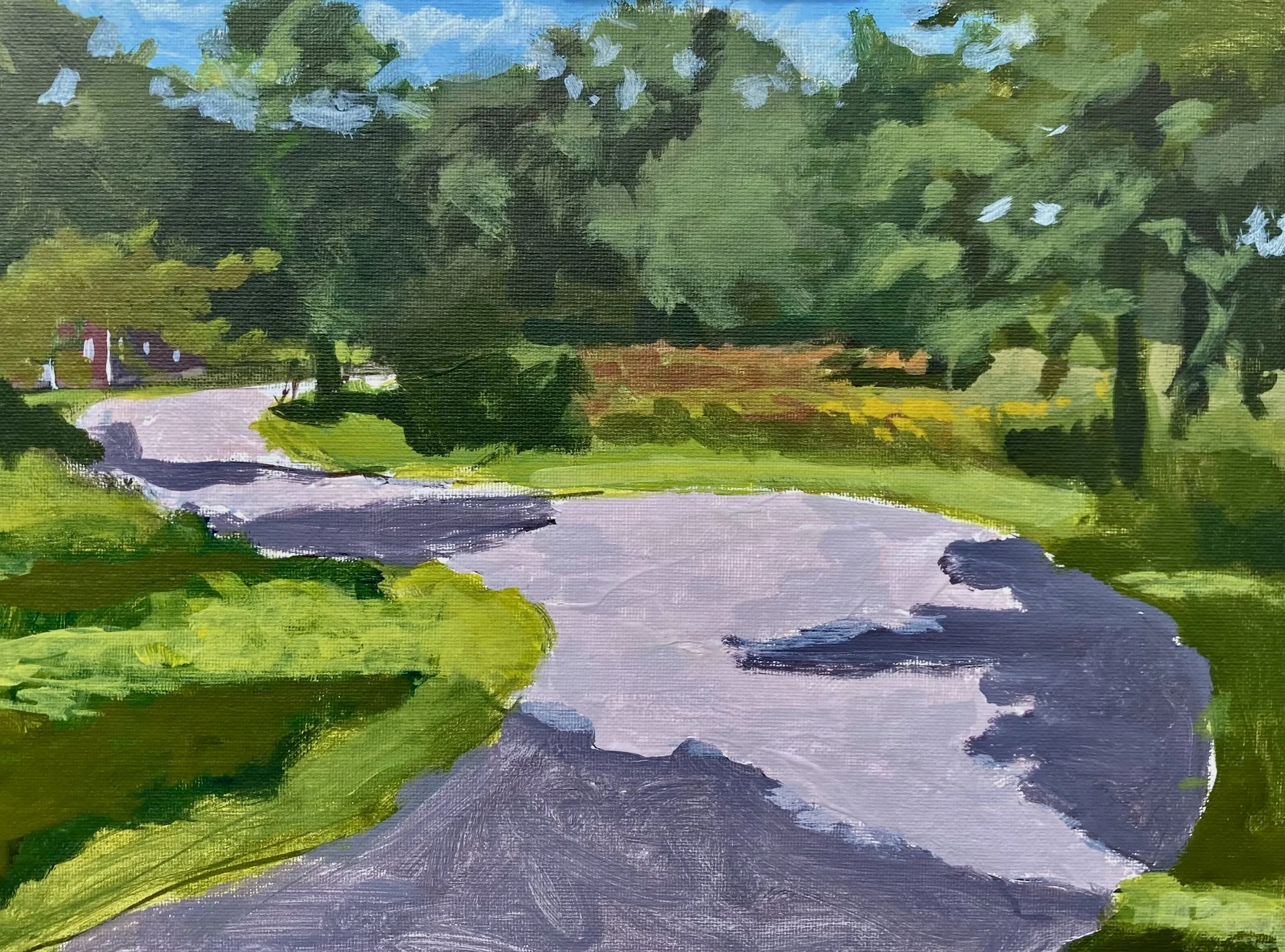 Leroy Oakes Afternoon, 11x14, acrylic on canvas board, prints available