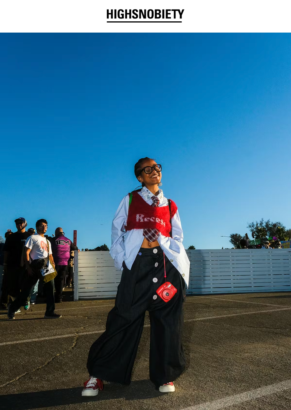 @yaytuneday wears Look 2 featured in HighSnobiety. Shot by Evan Brown