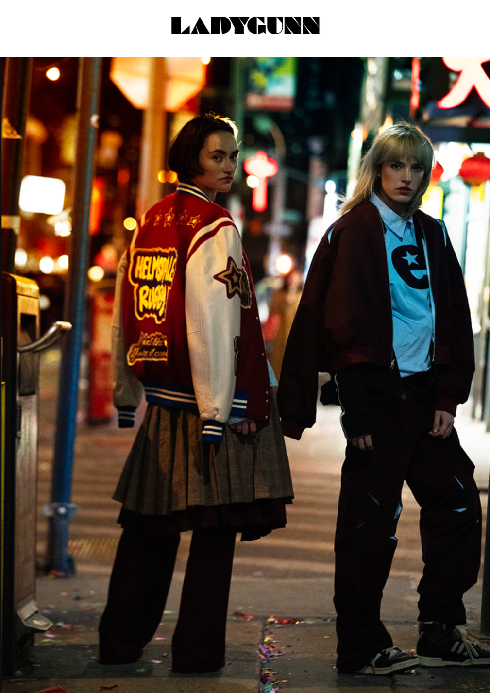 Look 1 featured in Lady Gunn "Year of The Snake" editorial. Shot by Kareem Black