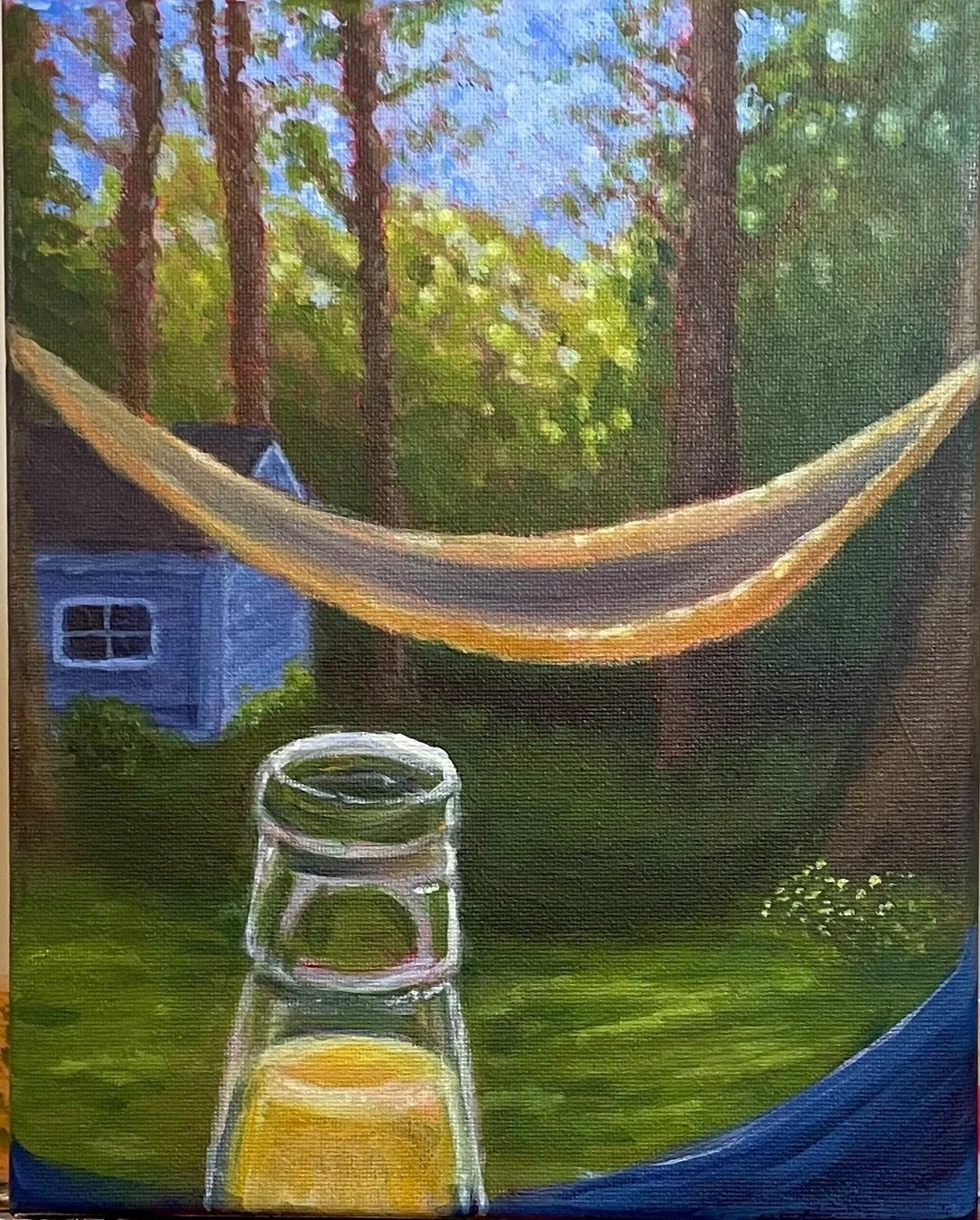 Introvert View , acrylic on canvas