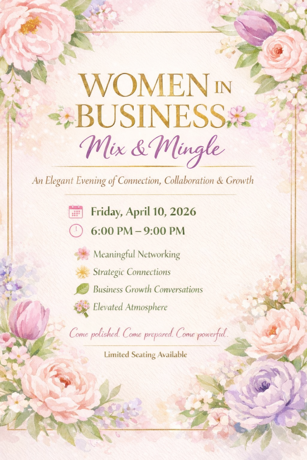 Women In Business : Mix & Mingle