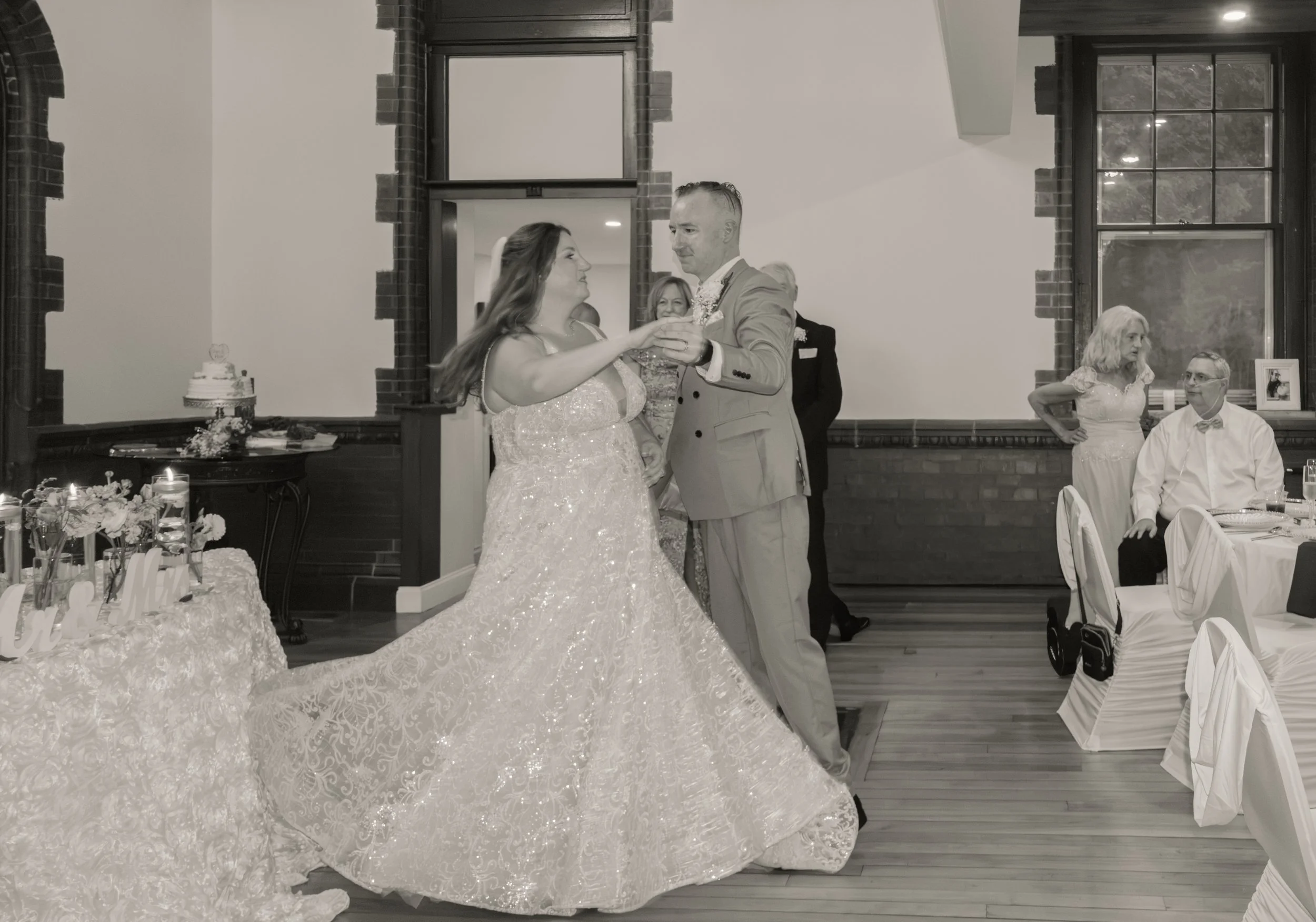 Brittany & Allen’s Luxury Wedding | The Grand Chateau Owl Wedding and Events Venue | Couple First Dance