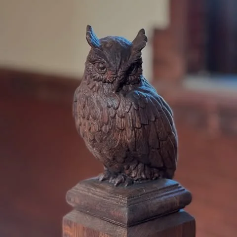 Wooden Owl at the Grand Chateau Owl