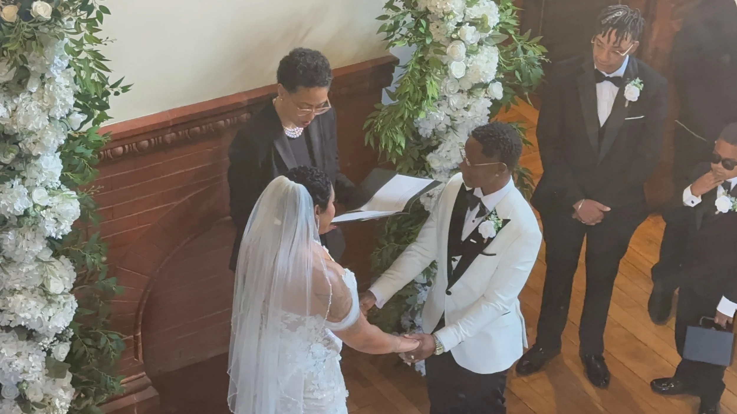 DeeAnna & Tyana’s Luxury Wedding | The Grand Chateau Owl | Couple at the Altar