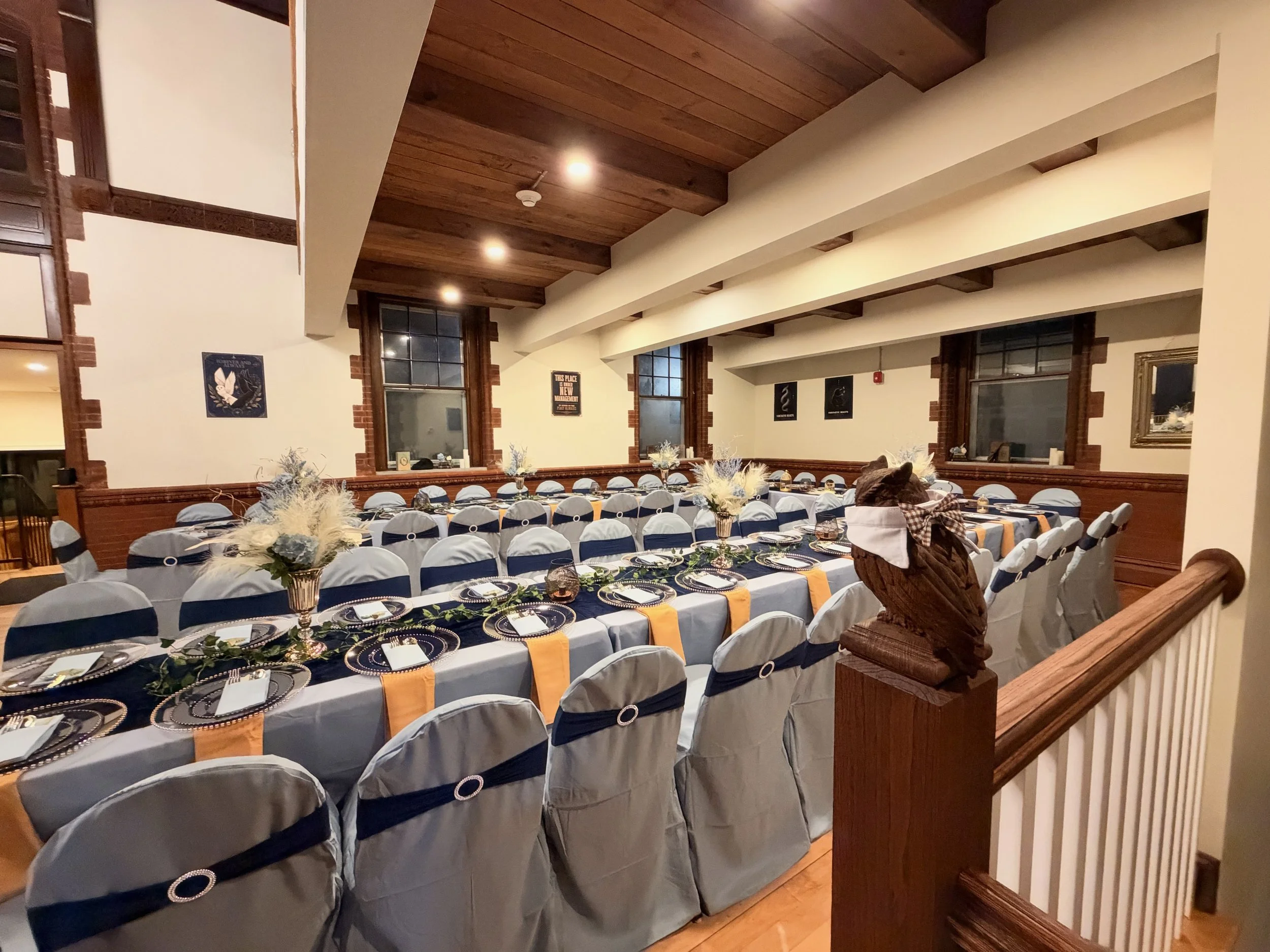Sarah & Eric's Luxury Wedding | The Grand Chateau Owl Wedding and Events Venue | Reception from Owl Viewpoint