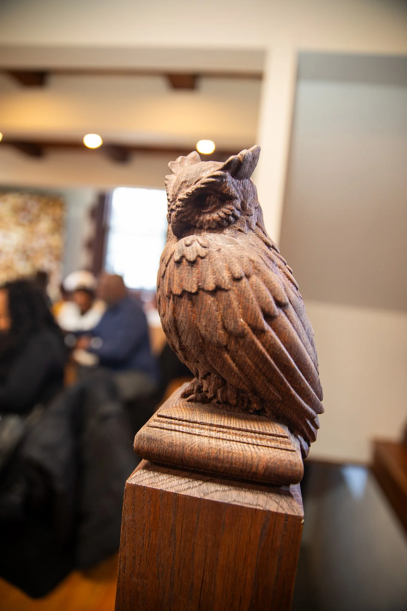 Wooden Owl at The Grand Chateau Owl Wedding and Events Venue featuring elegant décor and intimate ceremony styling.