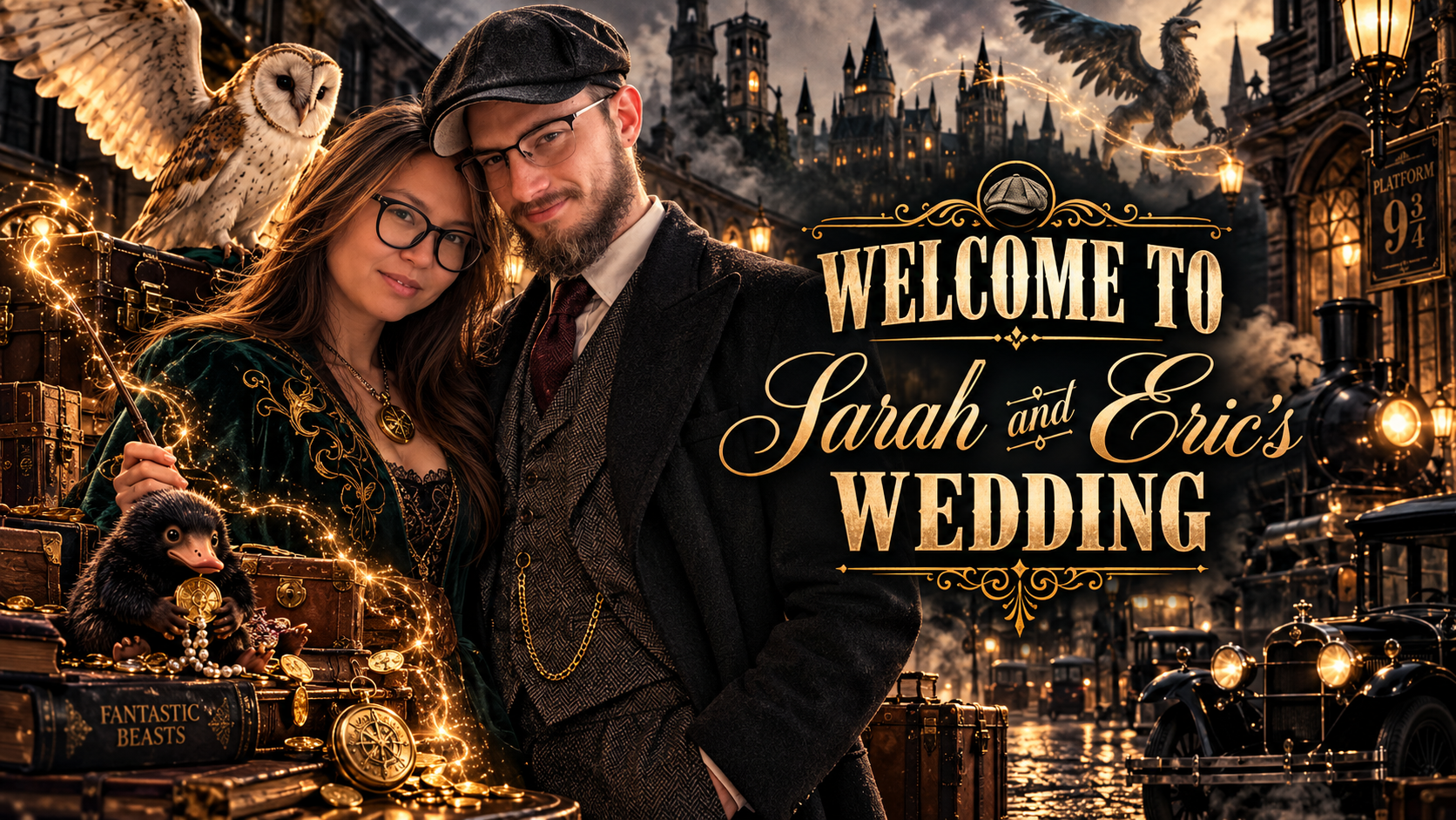Sarah & Eric's Luxury Wedding | The Grand Chateau Owl Wedding and Events Venue | Peaky Blinders