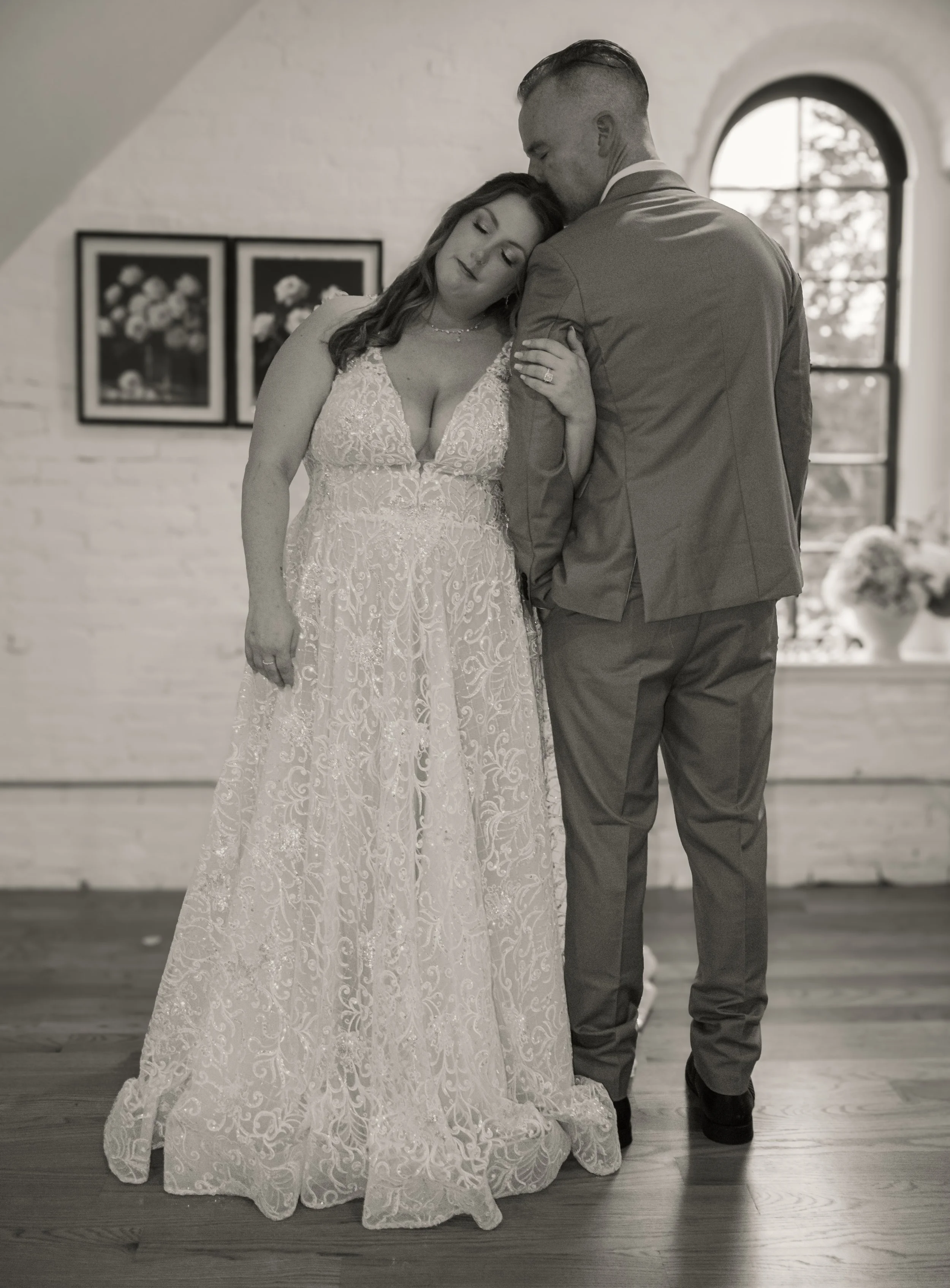 Brittany & Allen’s Luxury Wedding | The Grand Chateau Owl Wedding and Events Venue | Couple Moments in Bridal Suite