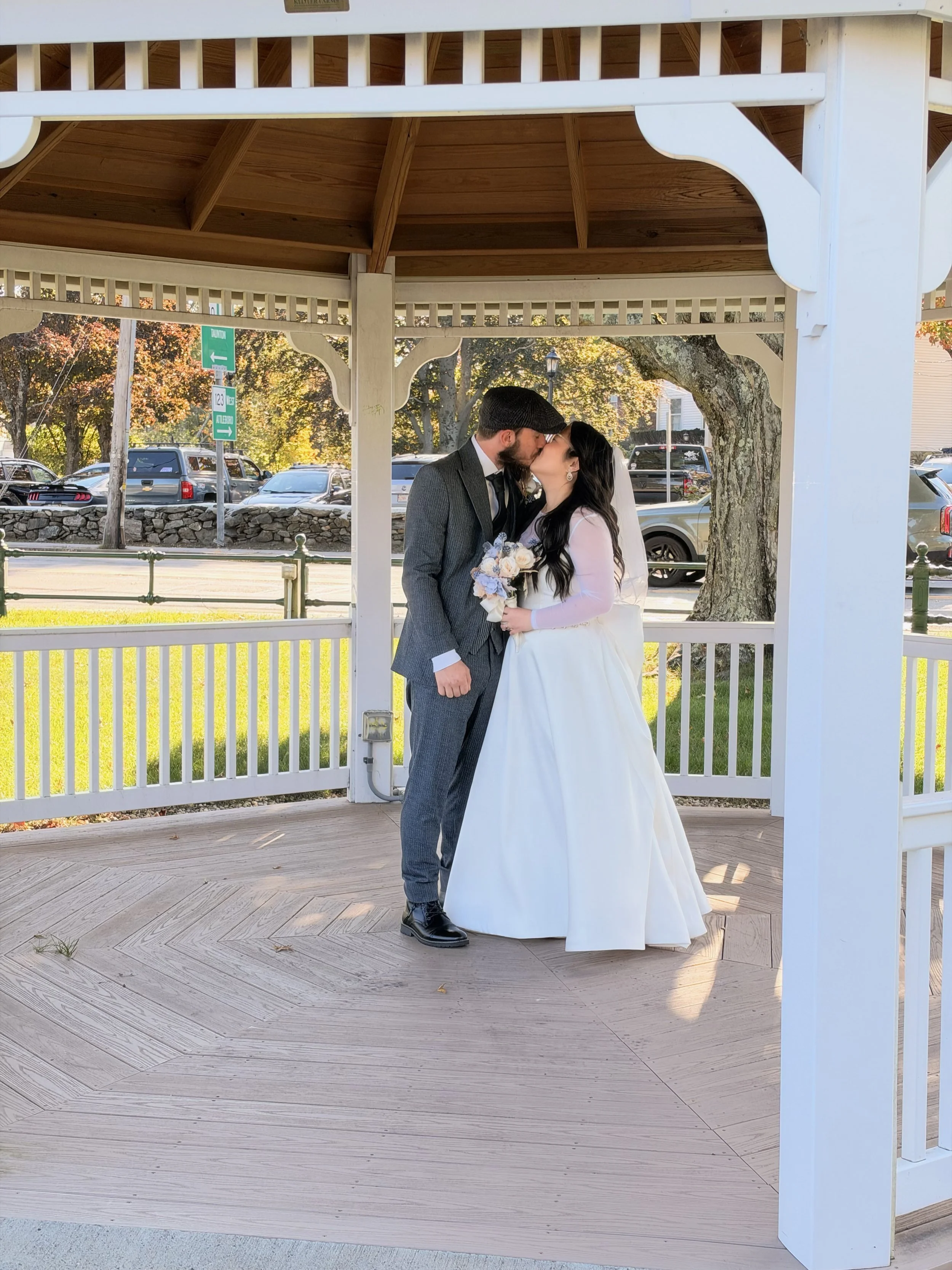 Sarah & Eric's Luxury Wedding | The Grand Chateau Owl Wedding and Events Venue | Couple in Gazebo