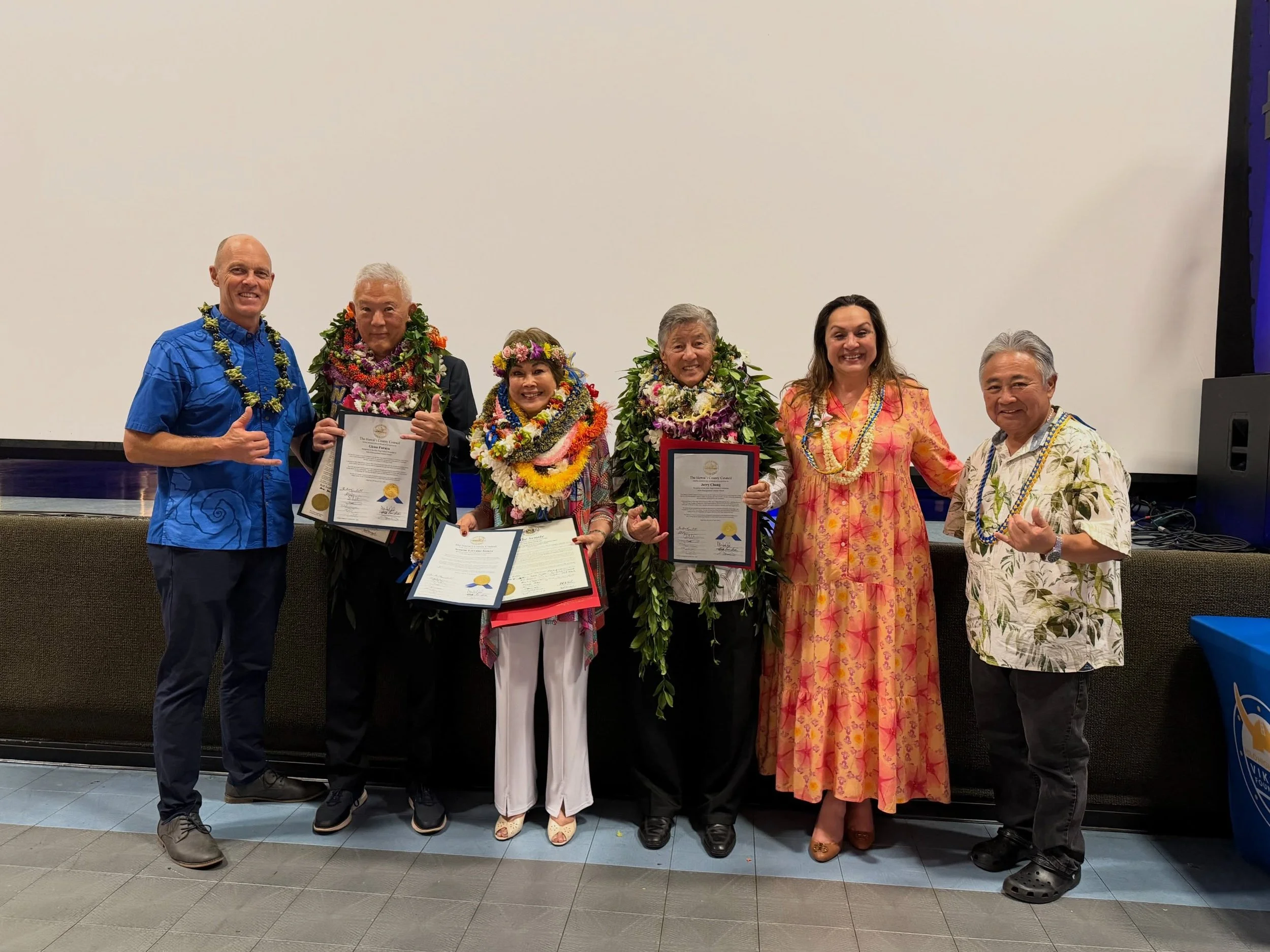 With loyalty, honor, and pride, we recognized three outstanding alumni on April 24, 2026 for their unwavering dedication to Hilo High School and our community:
🔵Jerry Chang
⭐️Senator Lorraine Inouye
🔵 Glenn Furuya

Special shoutout to @chefwonder &