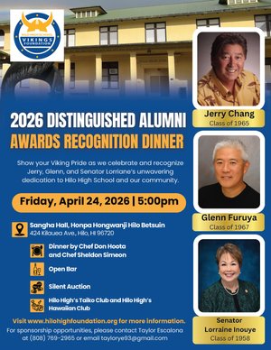 2026 Hilo High School Distinguished Alumni Awards Recognition Dinner ...