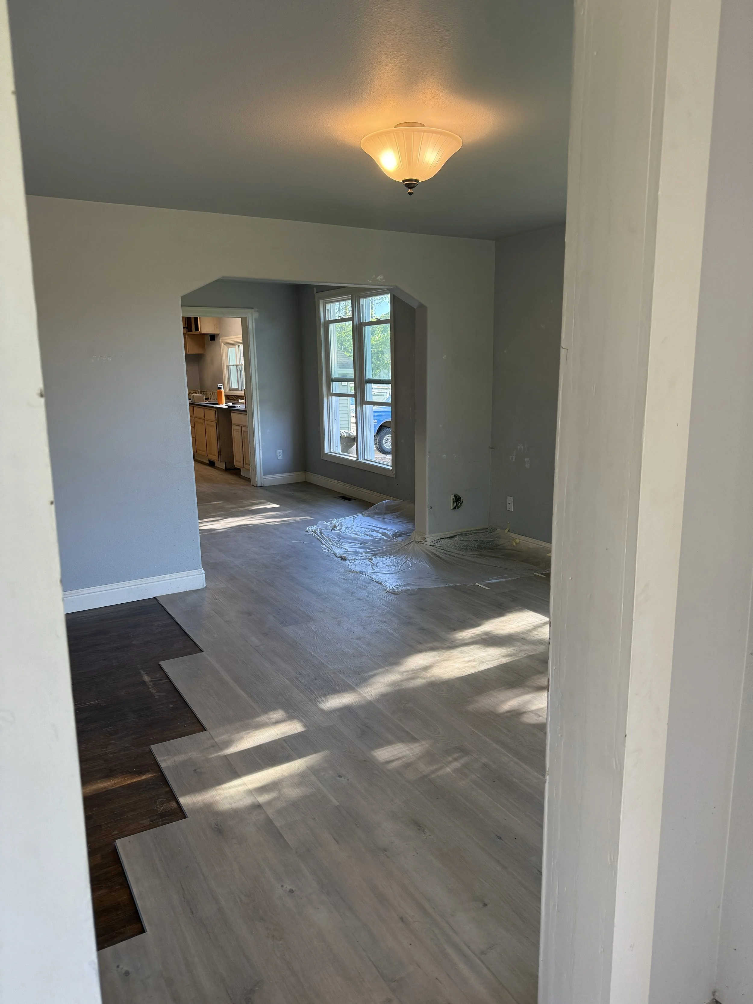 Floor installation before