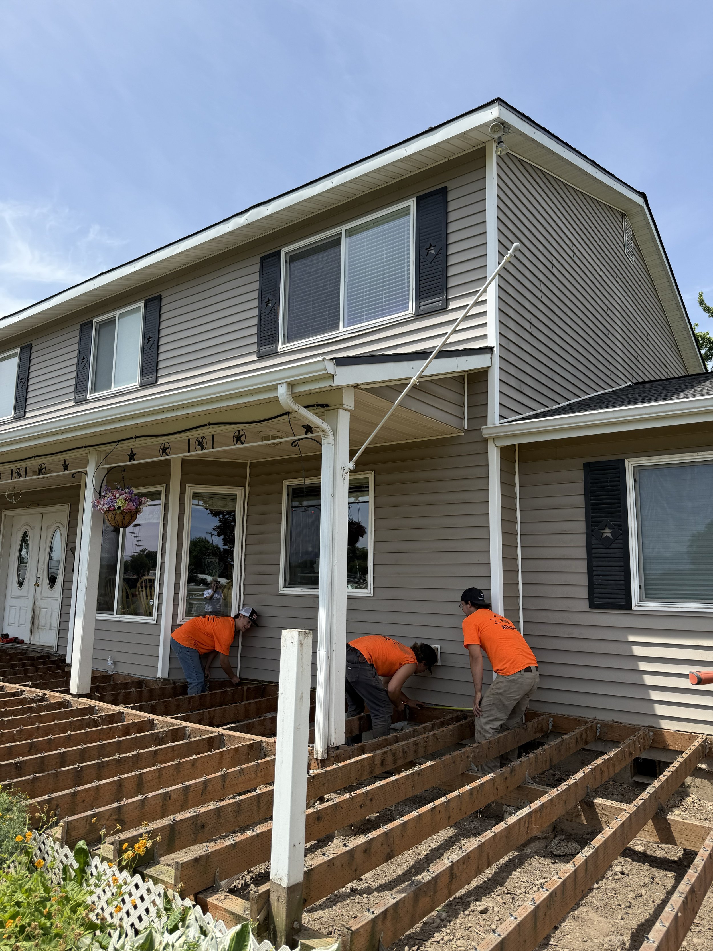porch construction before