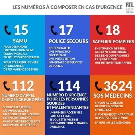 liste de numeros d'urgence appartement en location