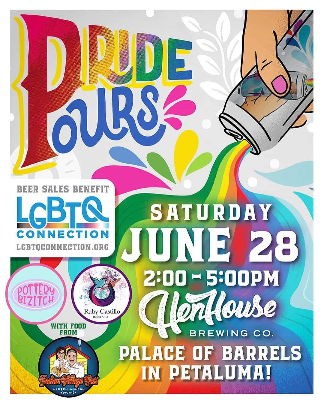 Come see me @henhousebrewing tomorrow in Petaluma! And buy a beer for a good cause! @lgbtqsonoma 

#pridemonth #mugs #beer #pottery #fundraiser #handmade