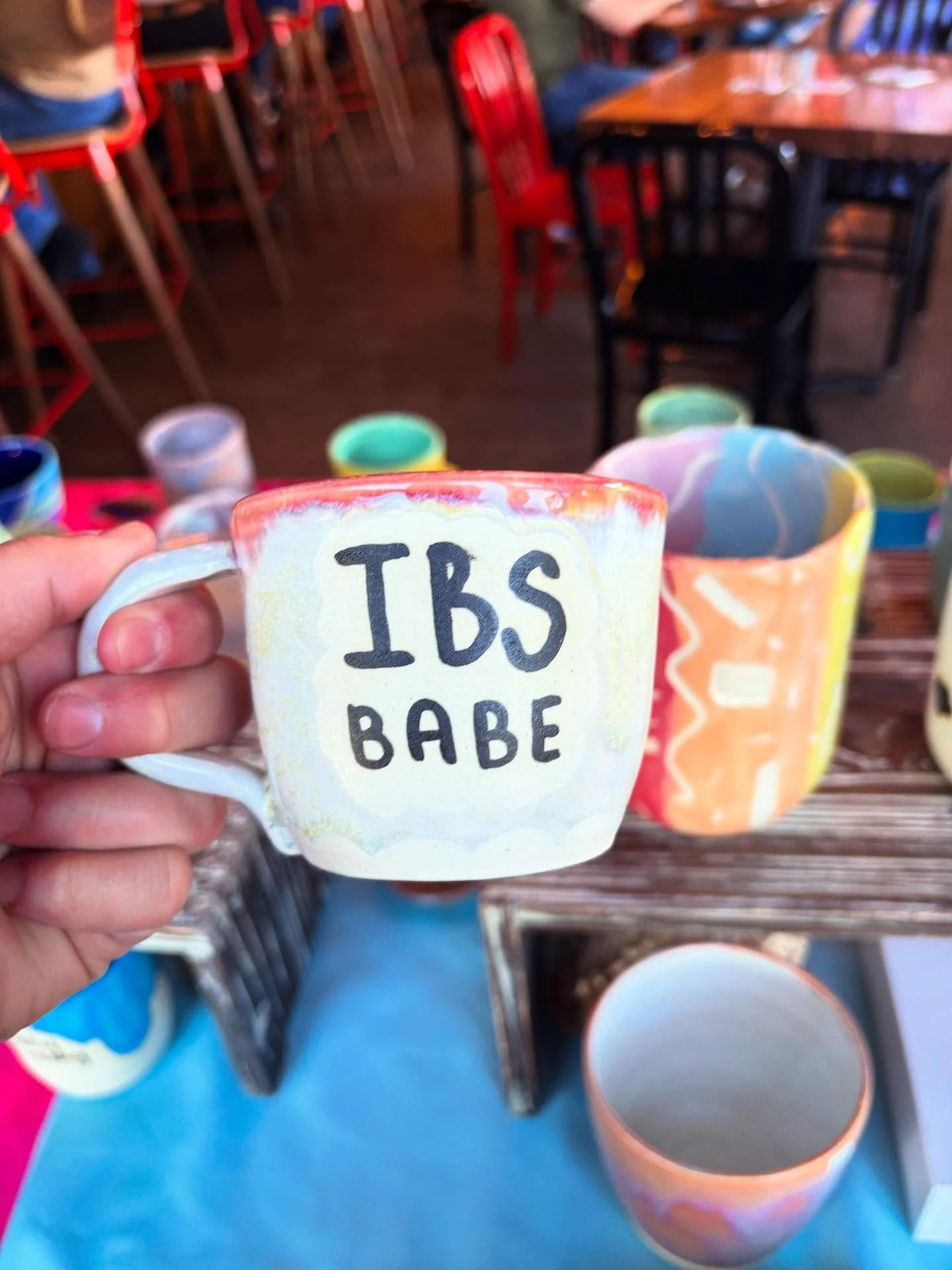 Calling all IBS babes!! (Including me!) IBS but make it cute 😍

#ibs #mugs #humor #cute #pottery #funny