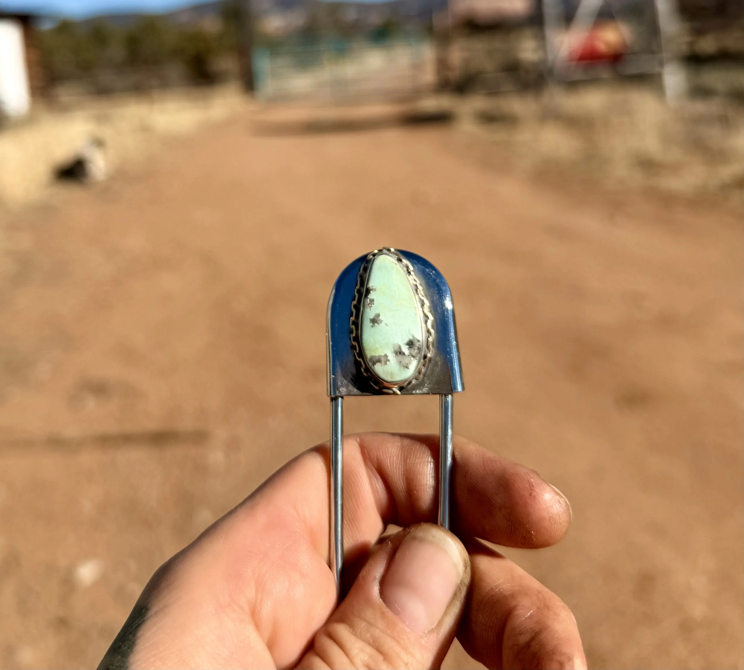 High Desert Turquoise Safety Pin I