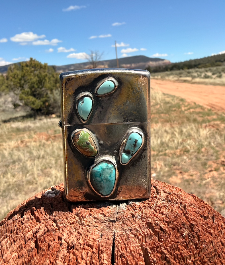 Turquoise Cactus Zippo