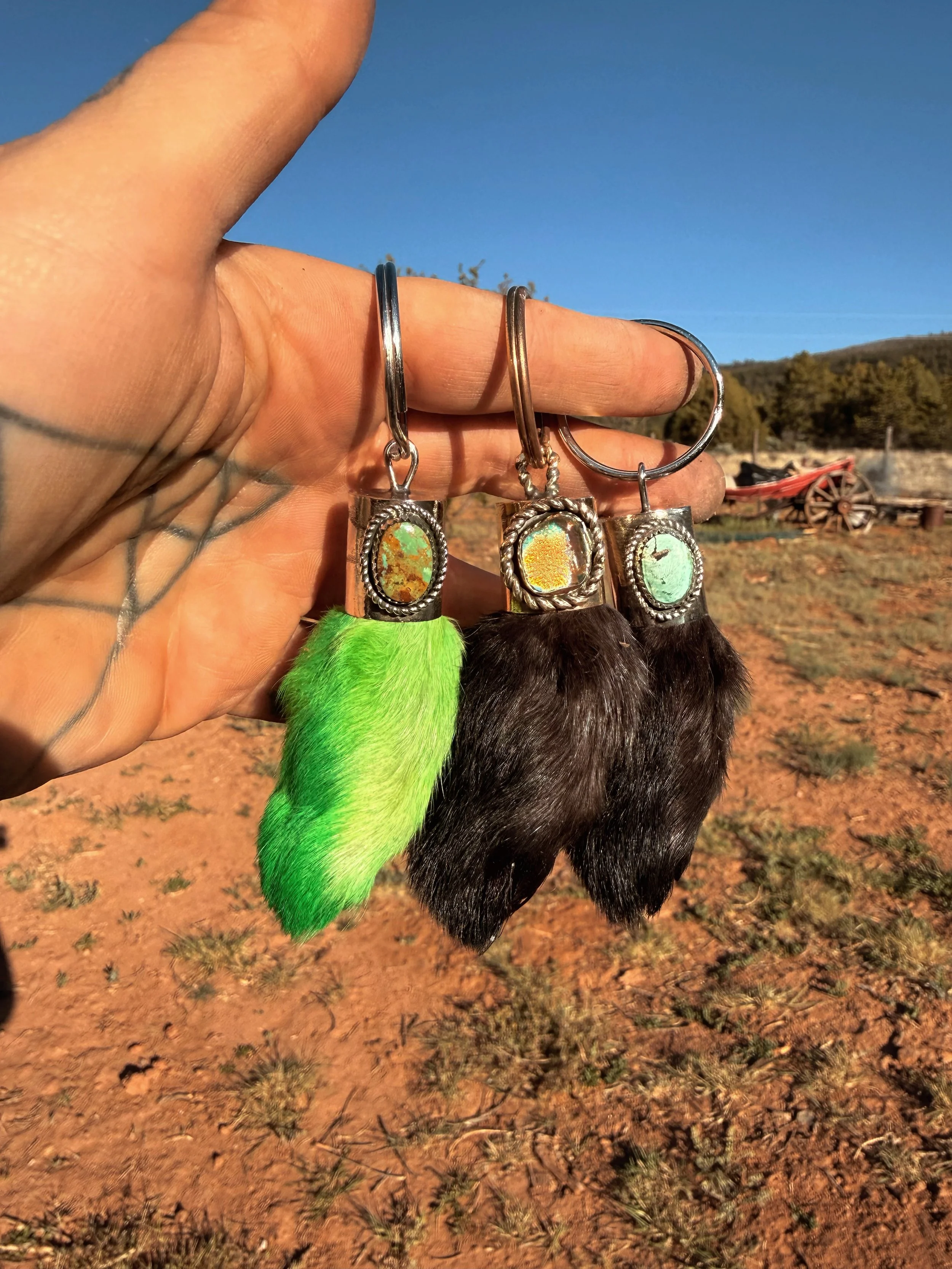 Ready to Ship Lucky Rabbit Foot Talismans | Border