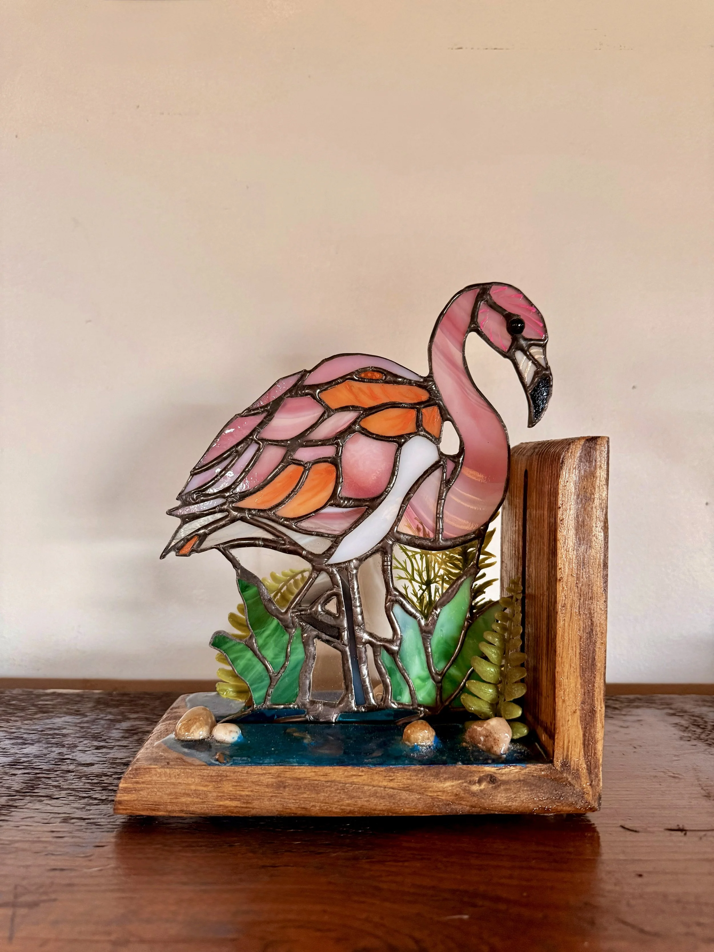 Flamingo Bookends- PLEASE READ DESCRIPTION
