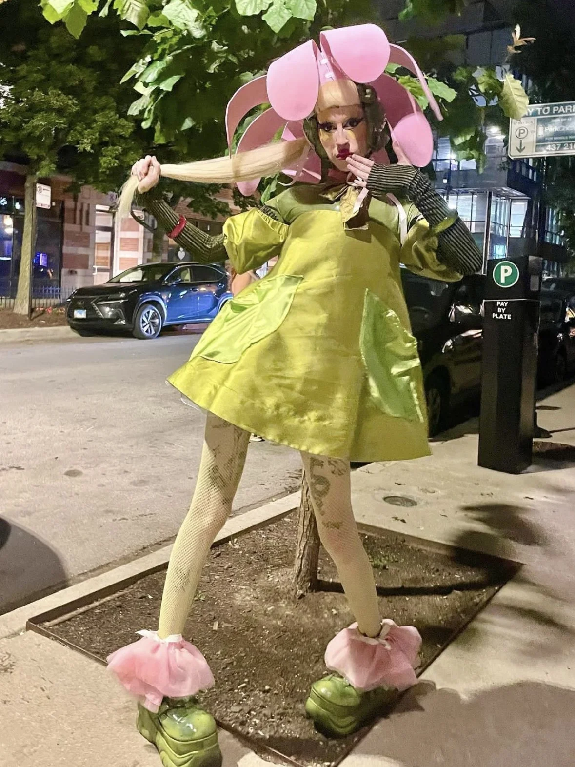 Elements of both V1 and V2, as worn and styled by Finn, Chicago Drag Artist (@callherfinn)