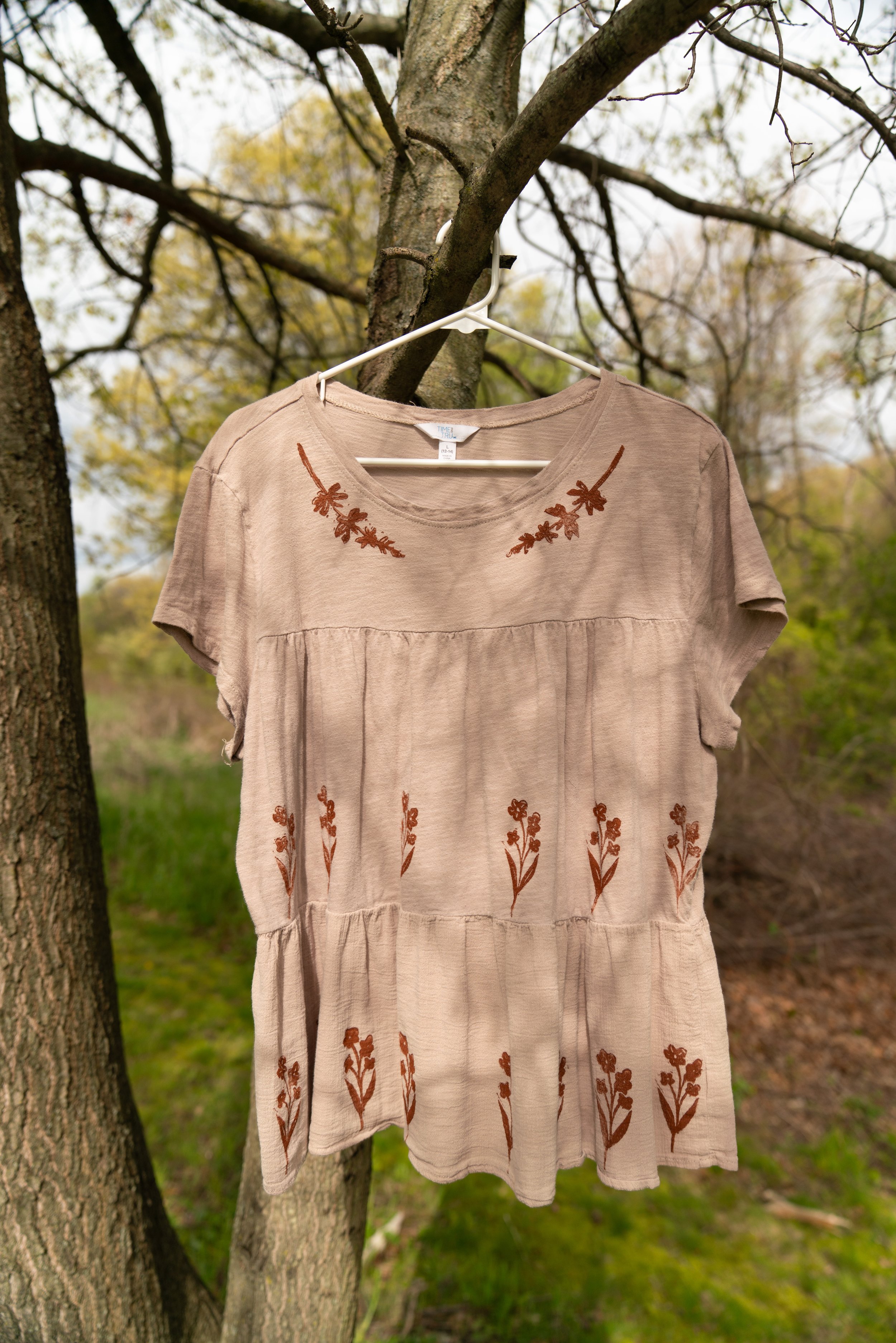 Blush Floral Top (L)